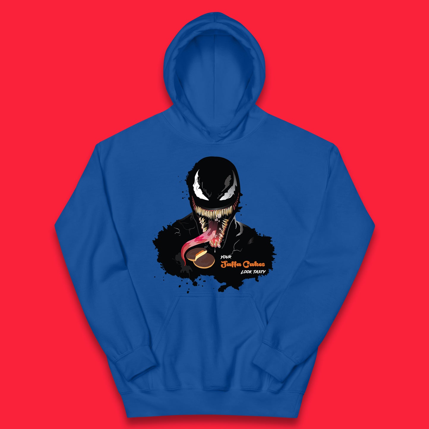 Venom Your Jaffa Cakes Look Tasty Marvel Avengers Venom Face Marvel Comics Movie Character Kids Hoodie