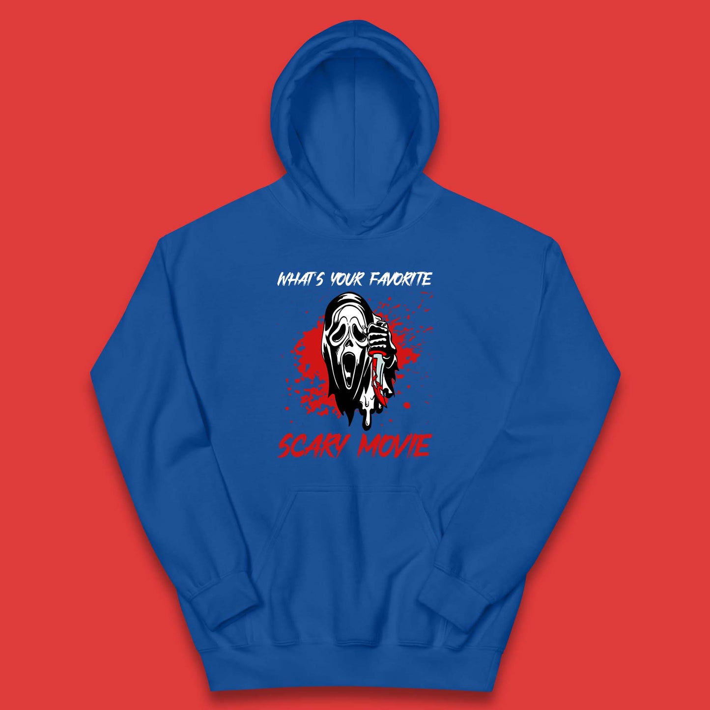 What's Your Favorite Scary Movie Halloween Scream Ghost Face Horror Movie Kids Hoodie