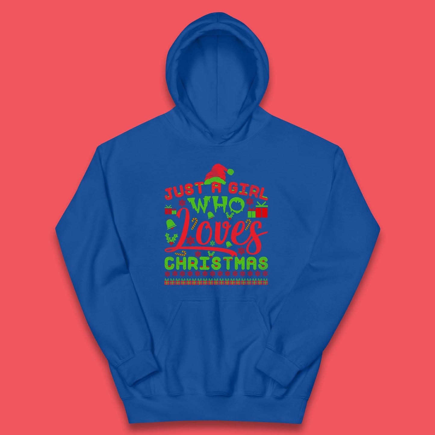 just a girl who loves christmas hoodie