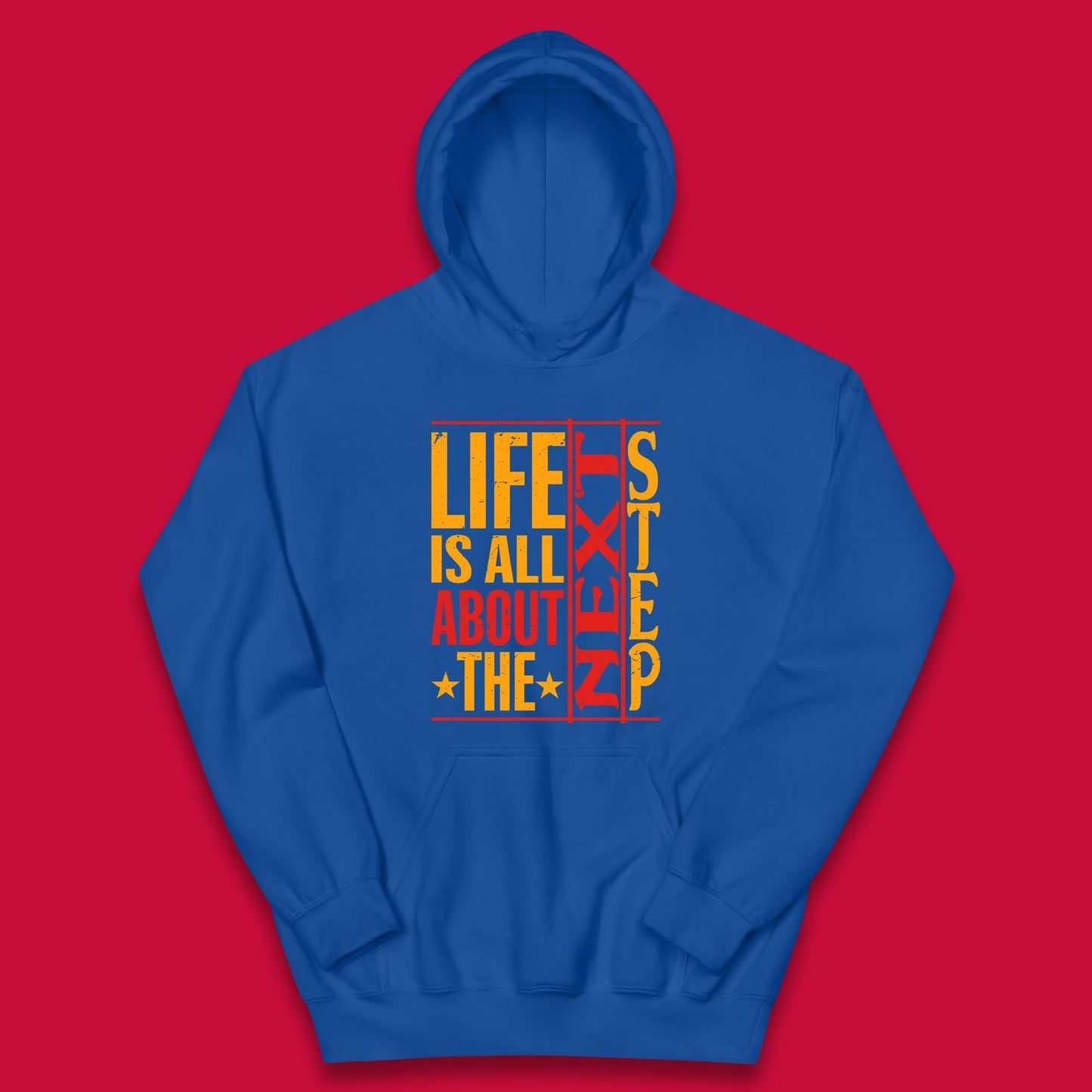 Life Is All About The Next Step Motivational Quote Gift Kids Hoodie