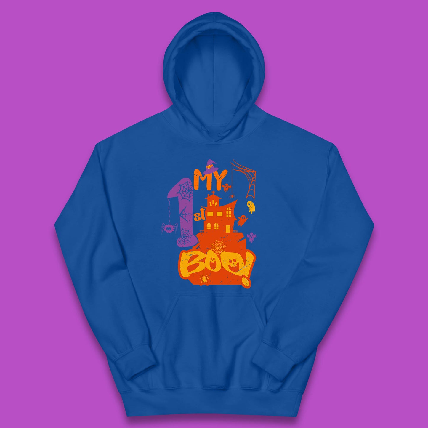 My 1st Boo Halloween Horror Scary Witch House Spooky Season Kids Hoodie