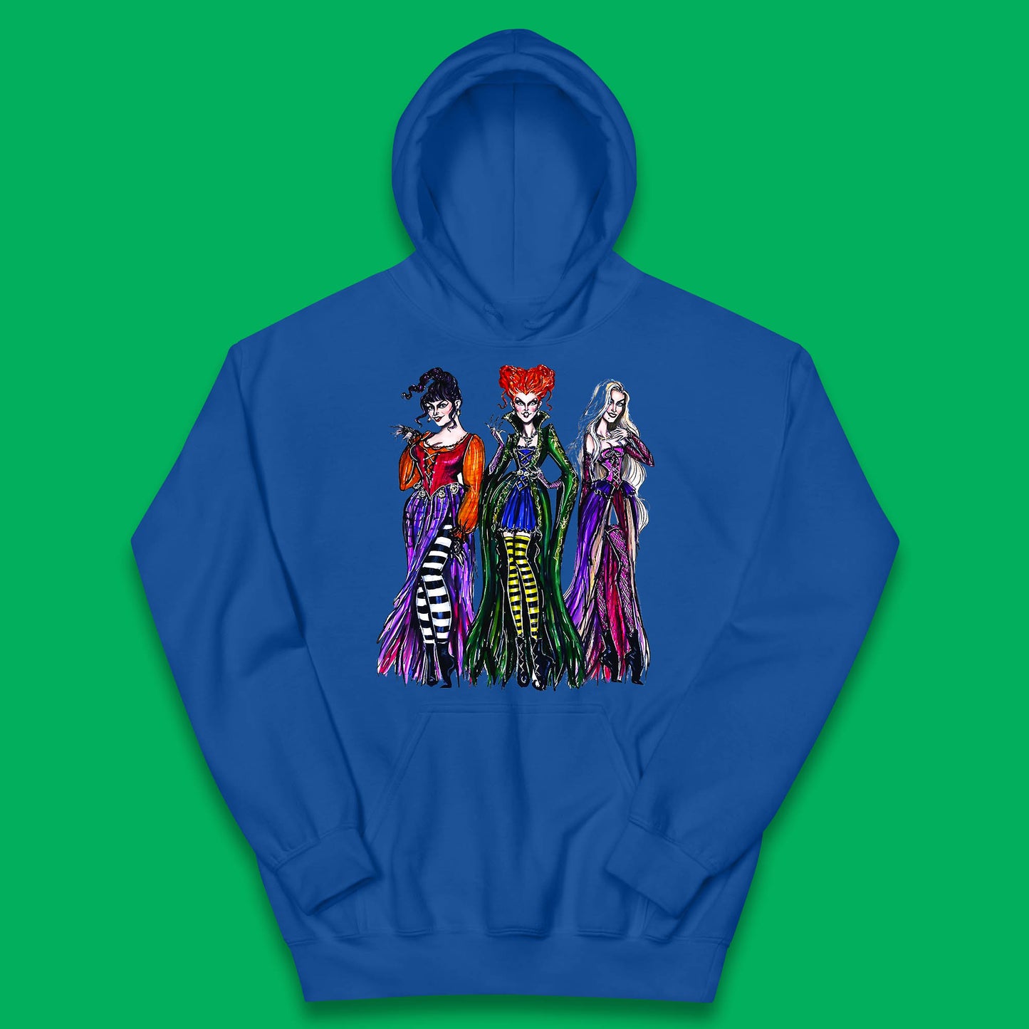Halloween The Sanderson Sisters From Hocus Pocus Vintage Halloween Witches Kids Hoodie