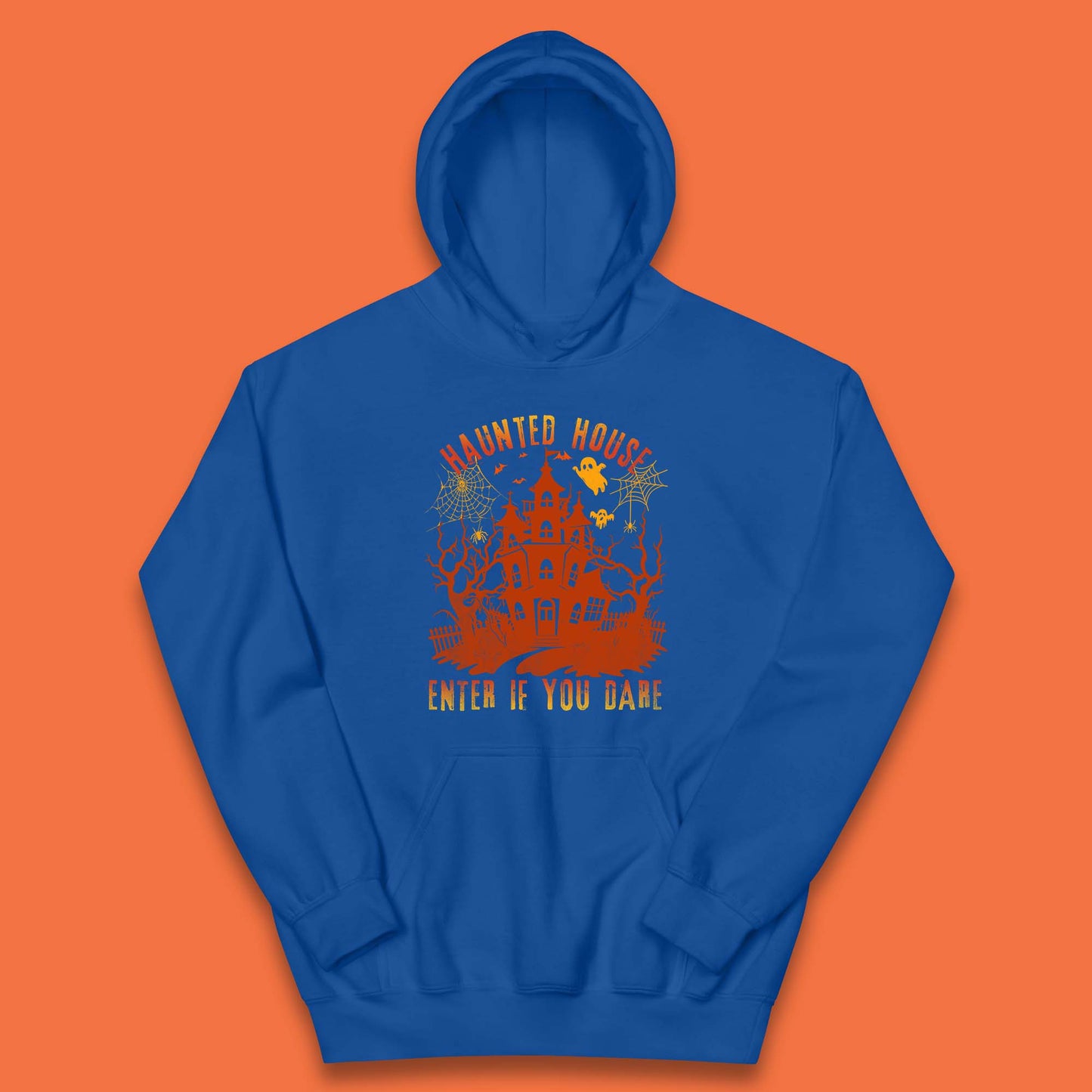 Haunted House Enter If You Dare Scary Halloween Nightmare House Spooky Season Halloween Party Kids Hoodie