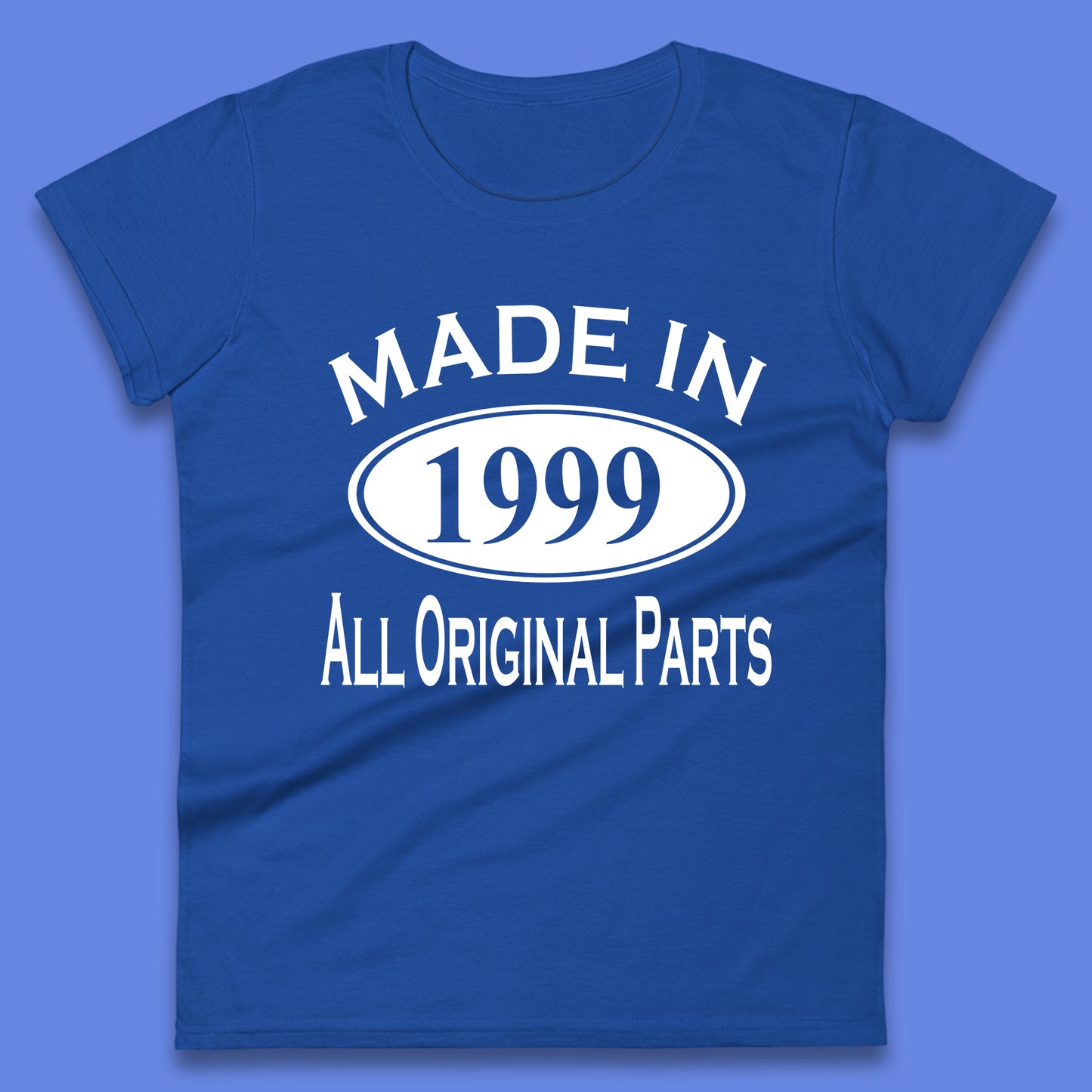 Made In 1999 All Original Parts Vintage Retro 24th Birthday Funny 24 Years Old Birthday Gift Womens Tee Top