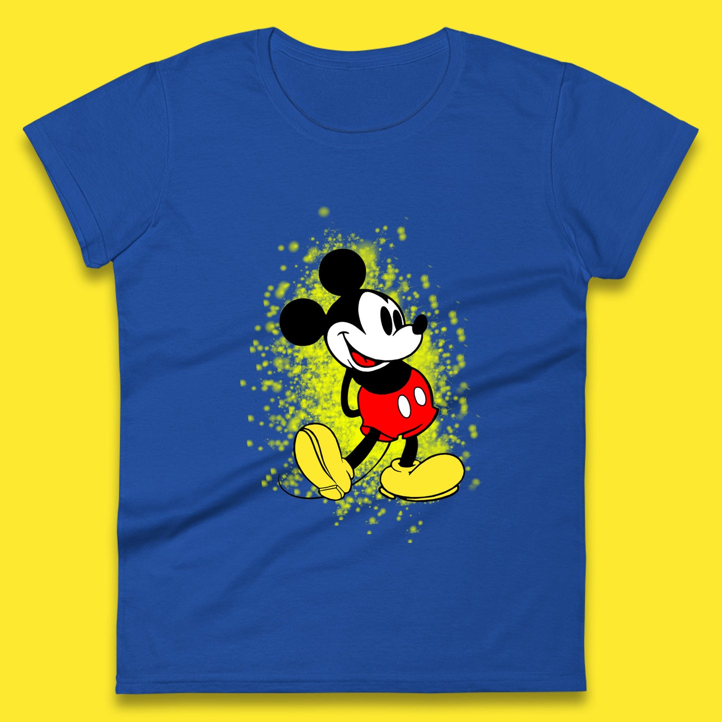 Disney Vintage Mickey Mouse Cartoon Character Disneyland Vacation Trip Disney World Womens Tee Top