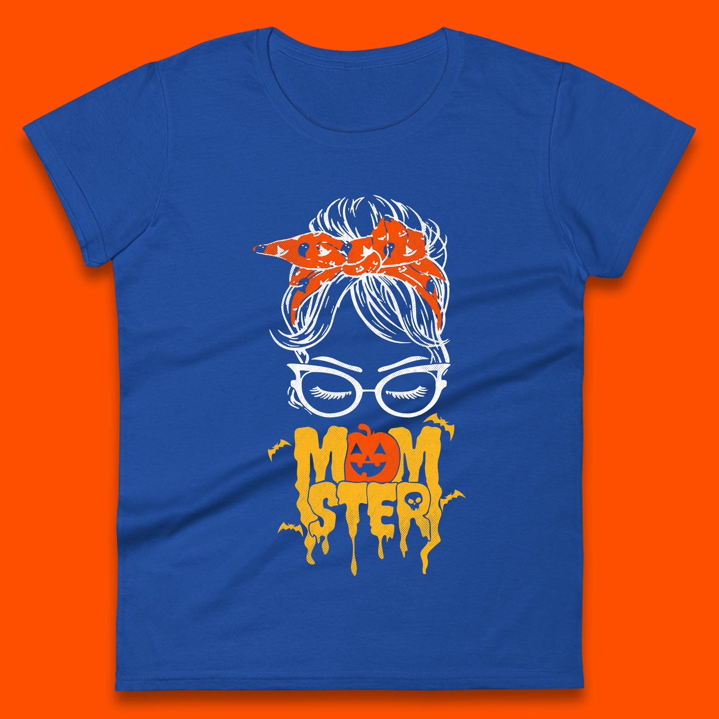 Momster Halloween Boho Halloween Monster Ghost Spooky Mom Womens Tee Top