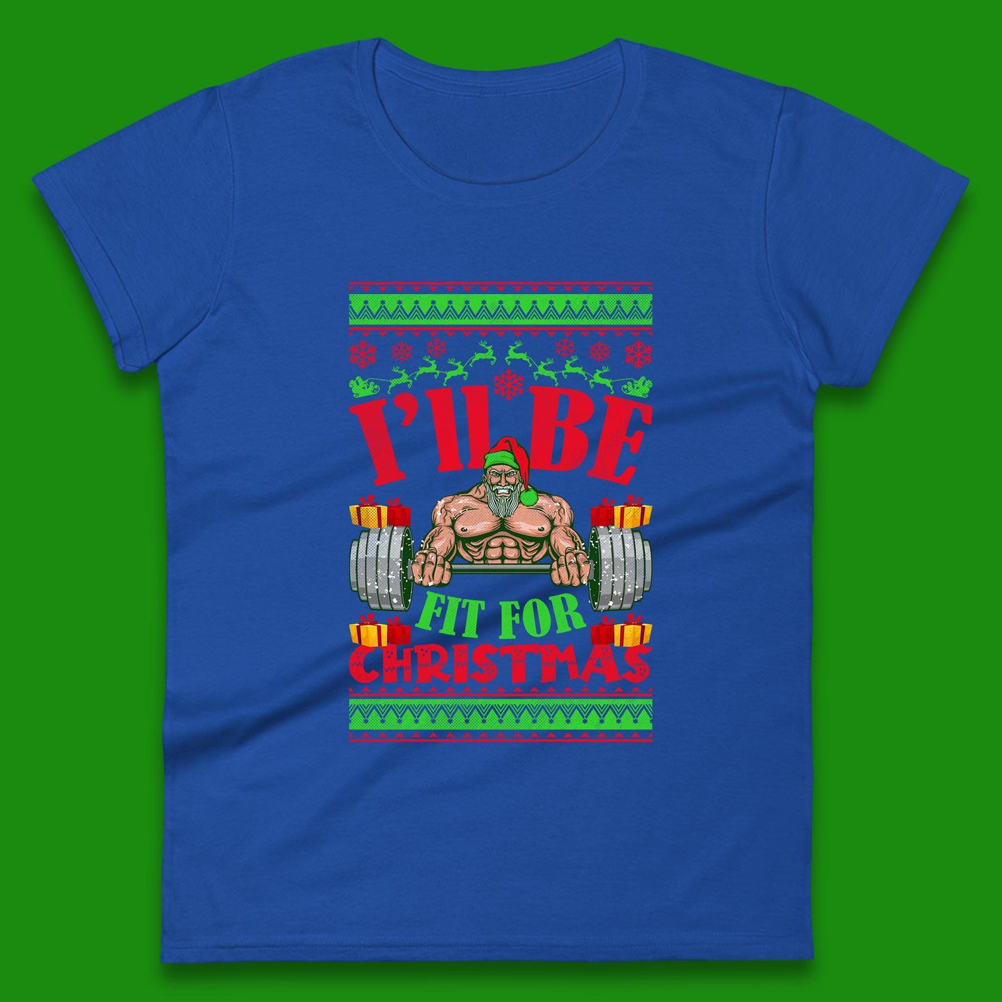 christmas workout womens t shirt