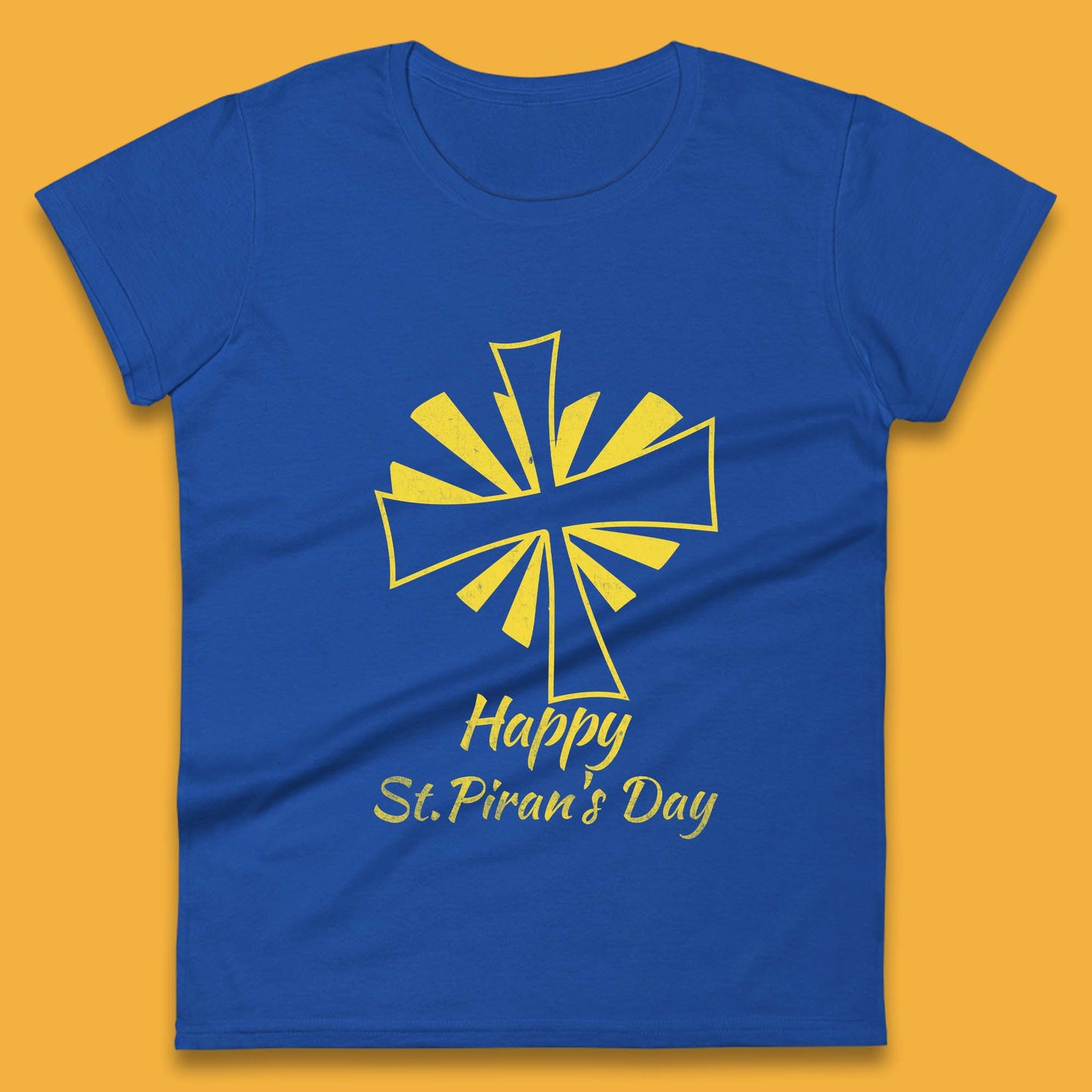 Happy Saint Piran's Day Womens T-Shirt
