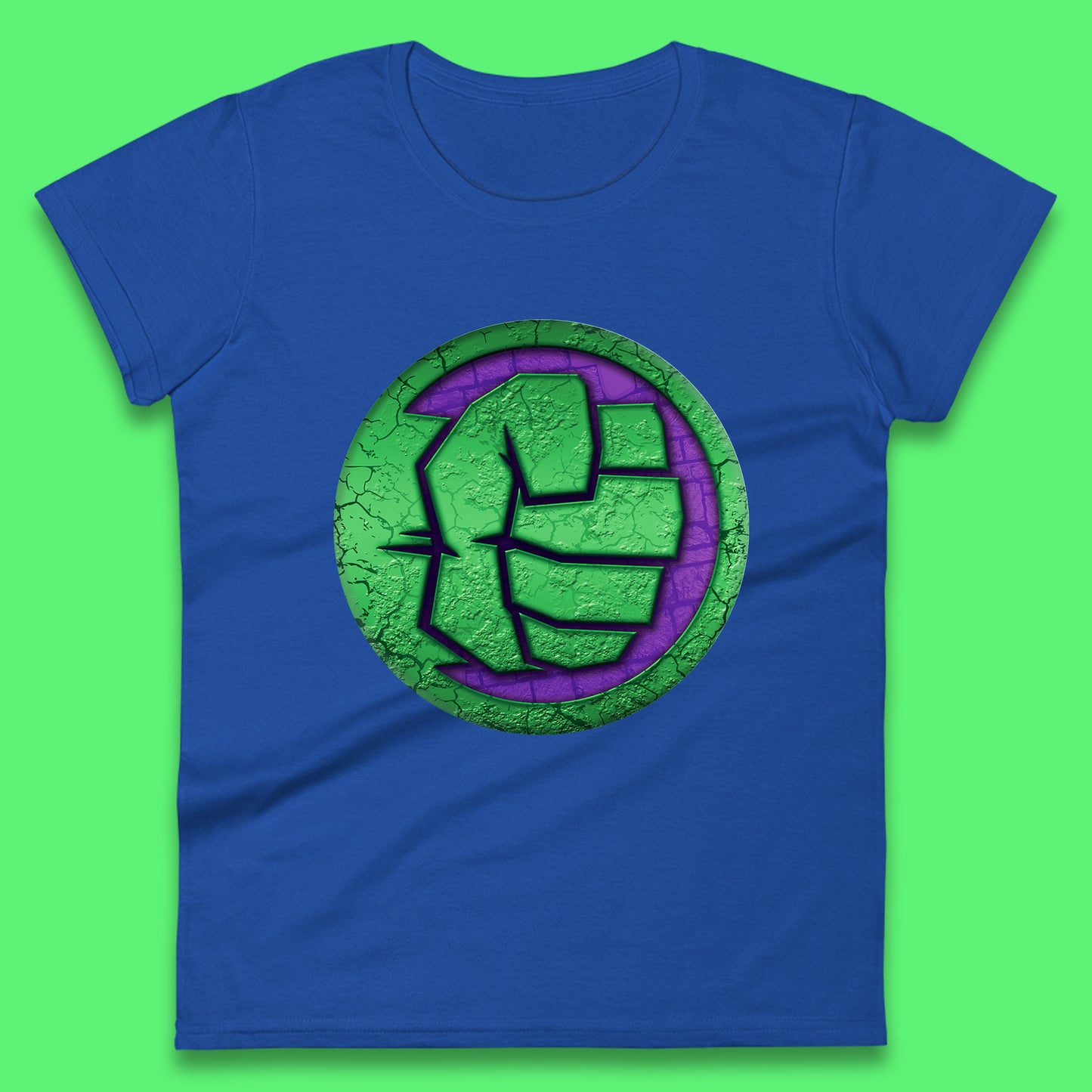 Marvels Avengers The Incredible Hulk Smash Fist Circle Logo Hulk Giant Man Hulk Superhero Movies Womens Tee Top