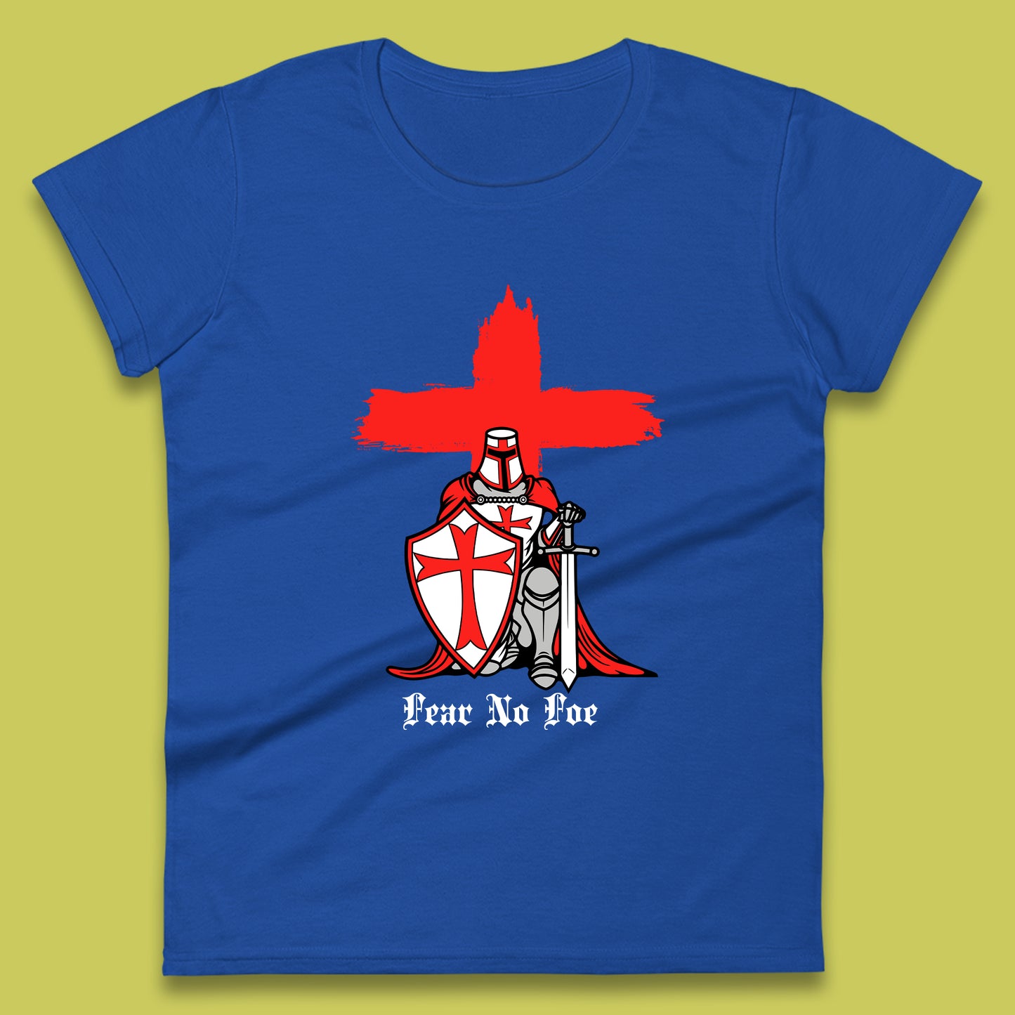 Fear No Foe St George's Day Womens T-Shirt