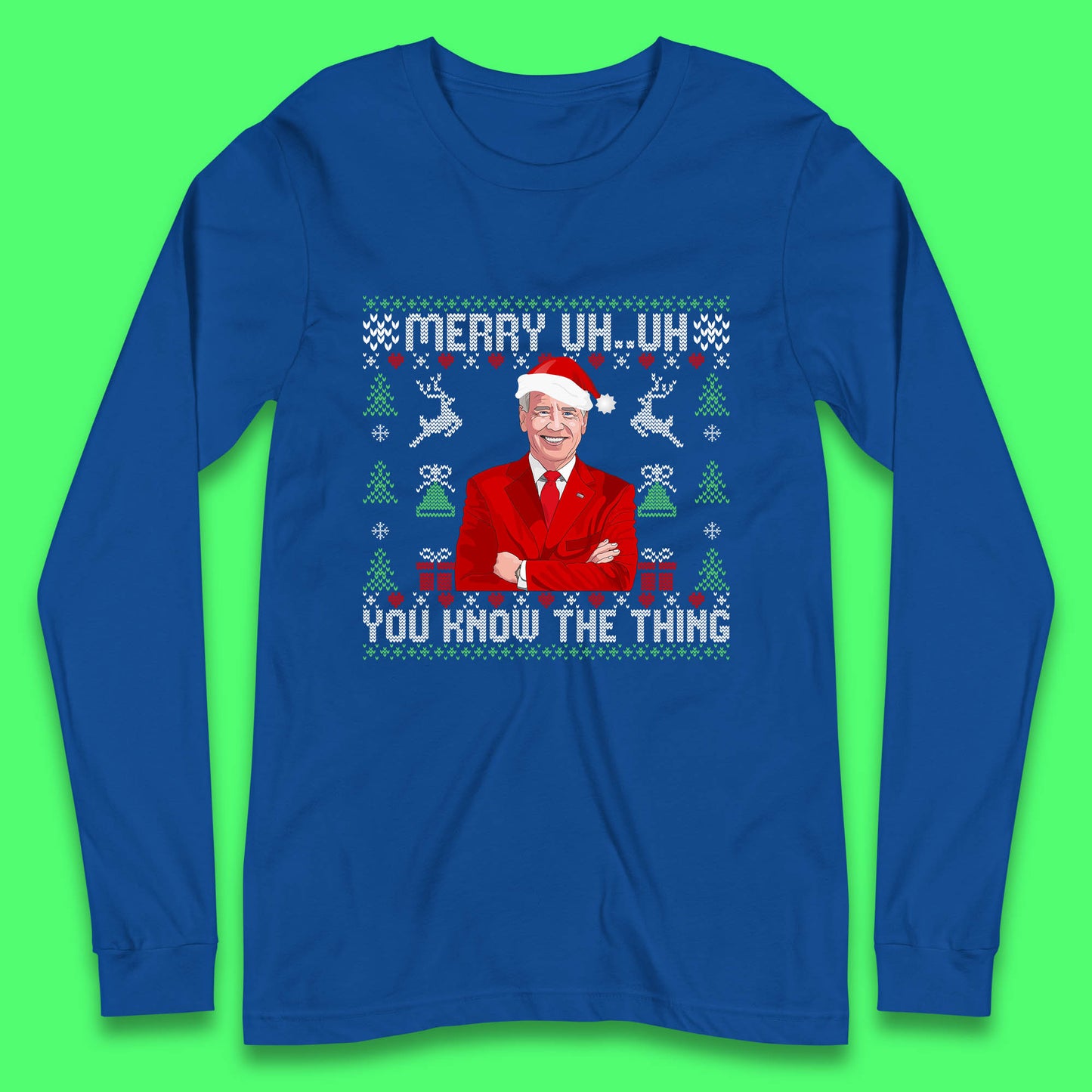 christmas joe biden long sleeve t shirt