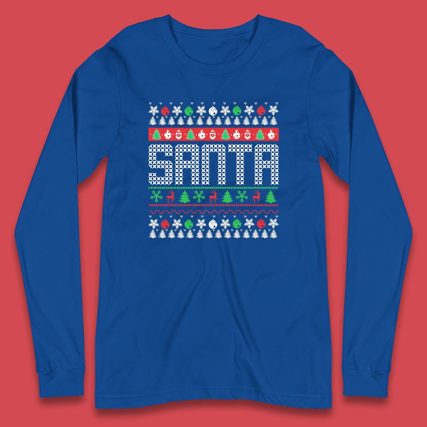 christmas santa claus long sleeve t shirt
