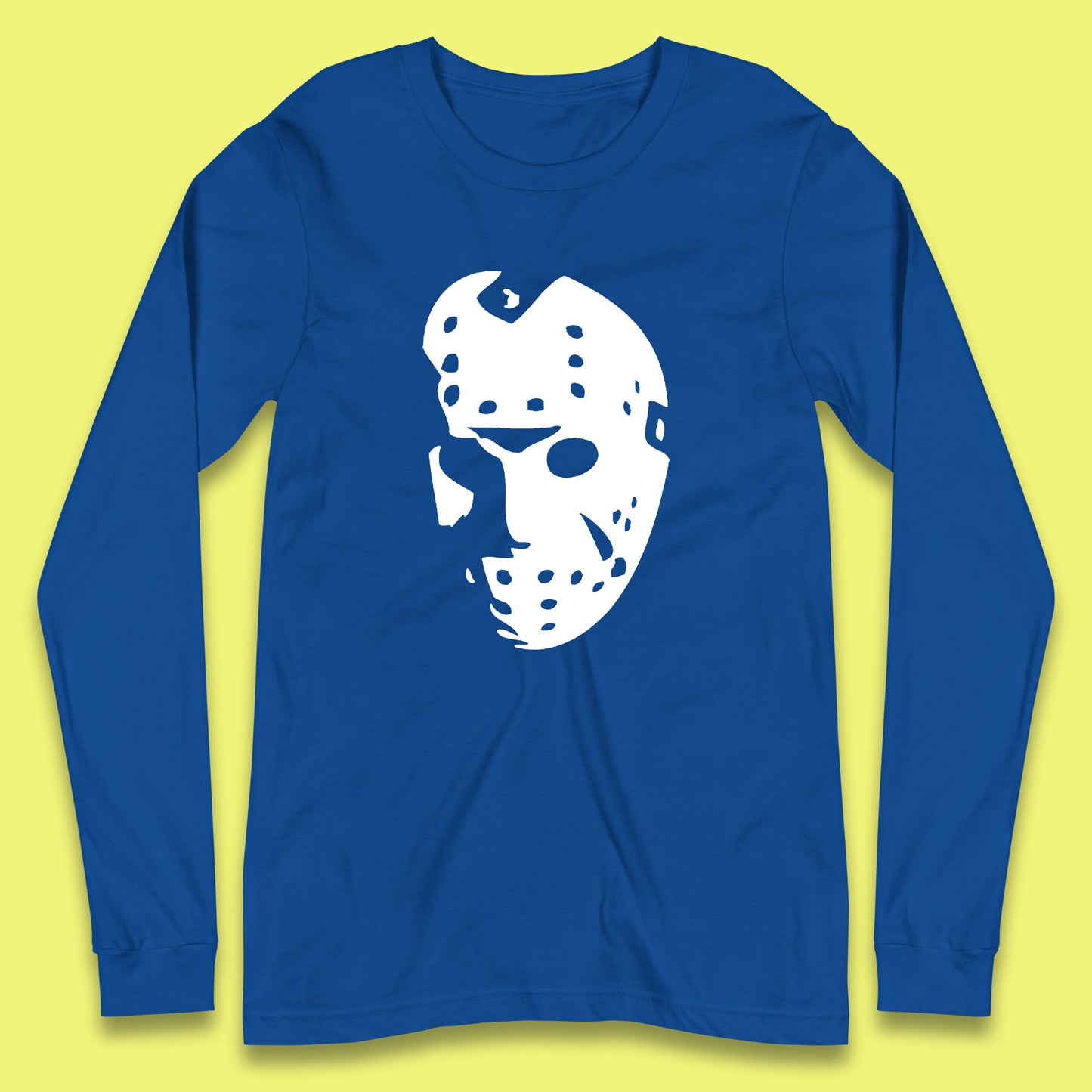 Halloween Jason Voorhees Horror Face Mask Friday The 13th Horror Movie Character Long Sleeve T Shirt