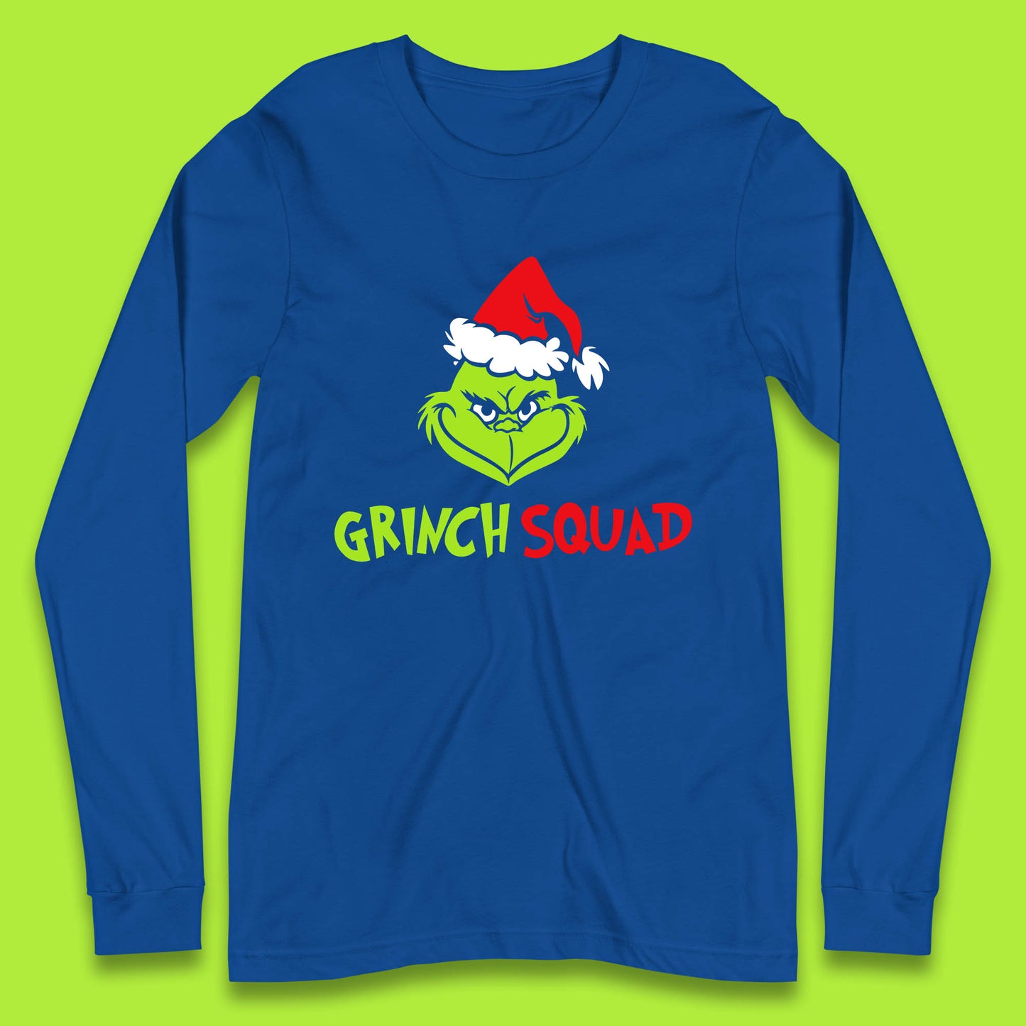 grinch squad christmas long sleeve t shirt