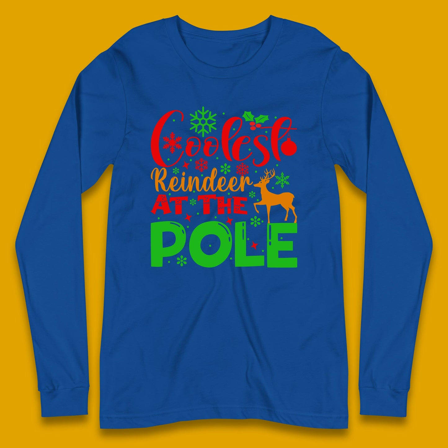 coolest reindeer long sleeve t shirt