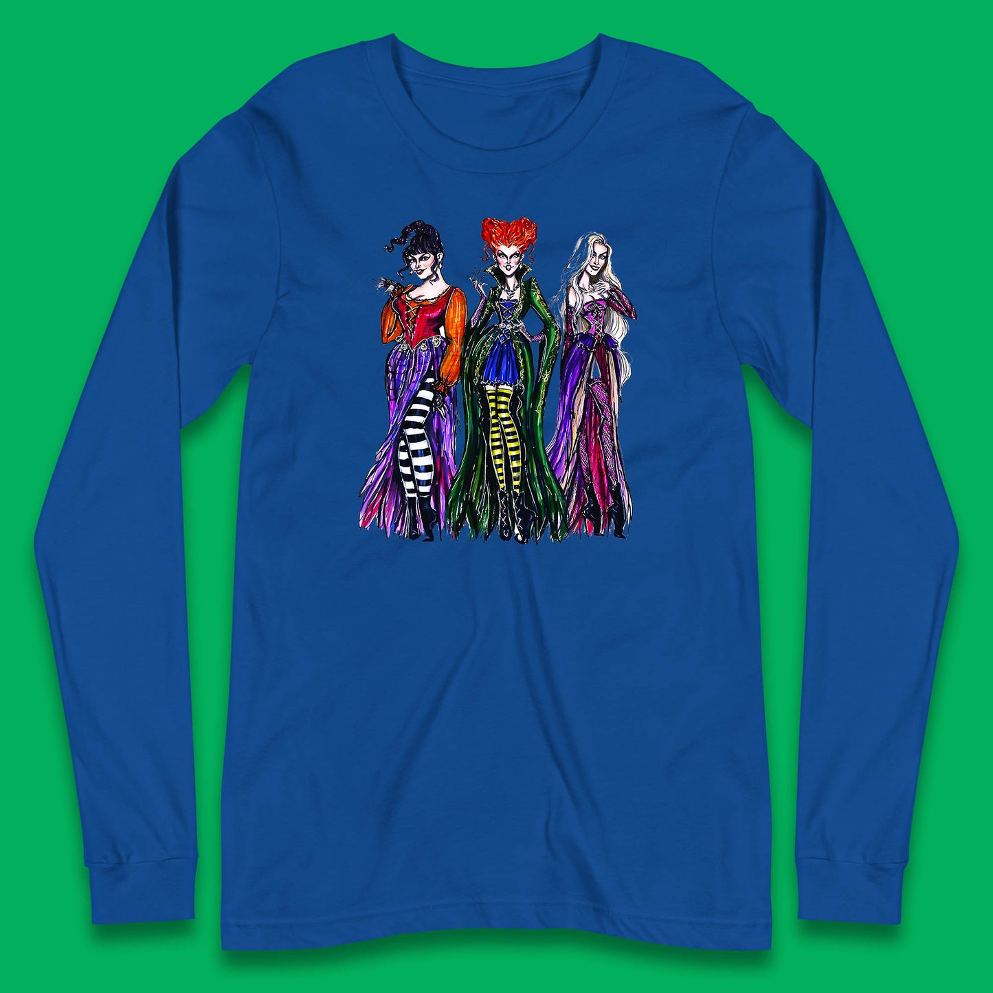 Halloween The Sanderson Sisters From Hocus Pocus Vintage Halloween Witches Long Sleeve T Shirt
