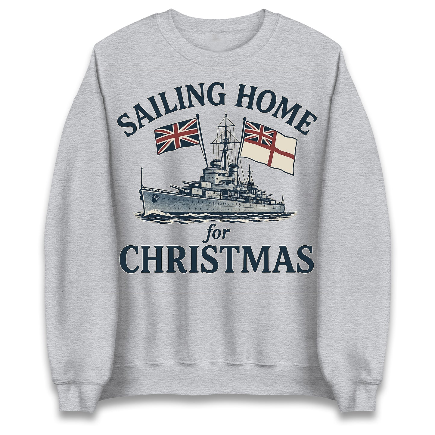 Royal Navy Sailing Home for Christmas Jumper