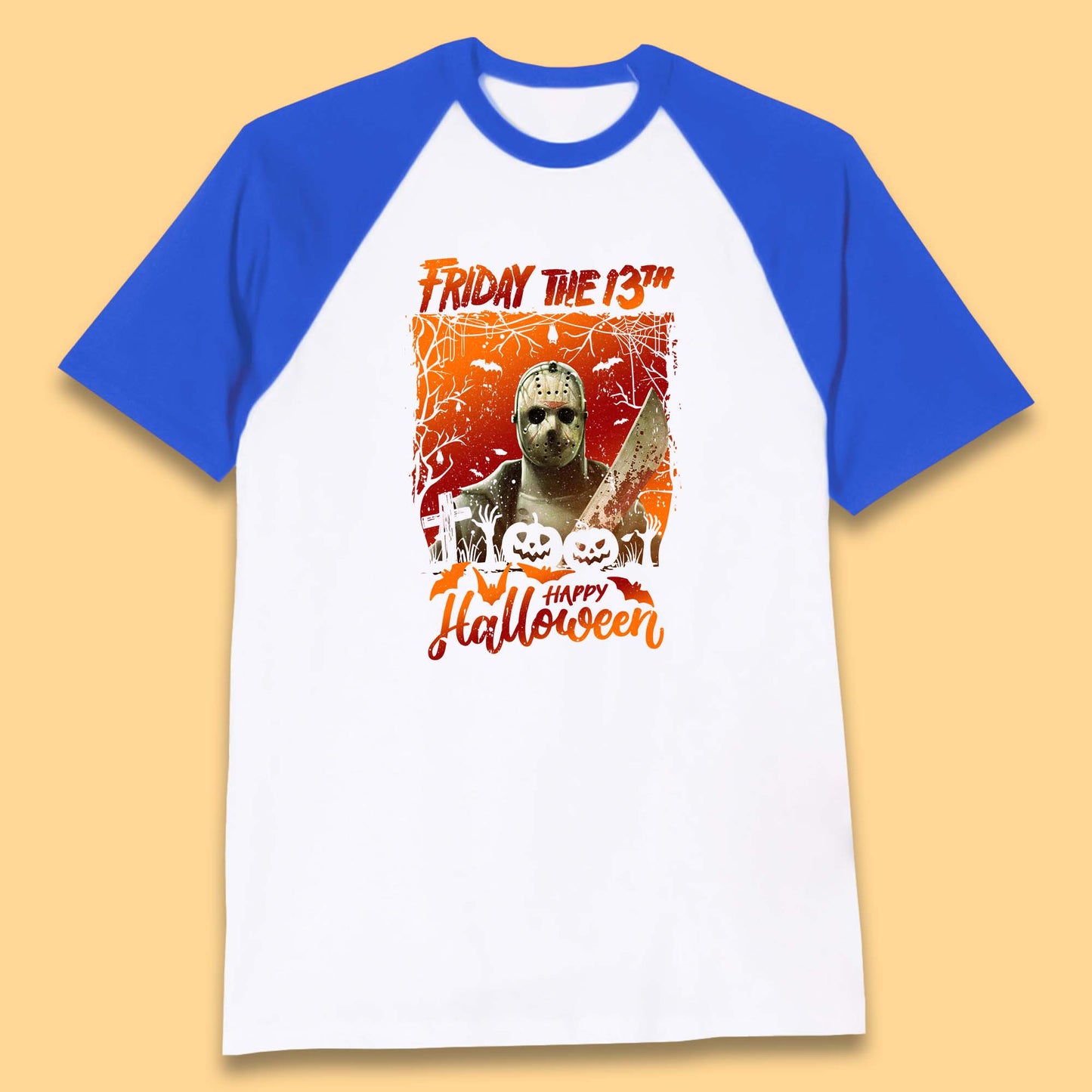 Friday The 13th Happy Halloween Jason Voorhees Halloween Horror Movie Character Baseball T Shirt