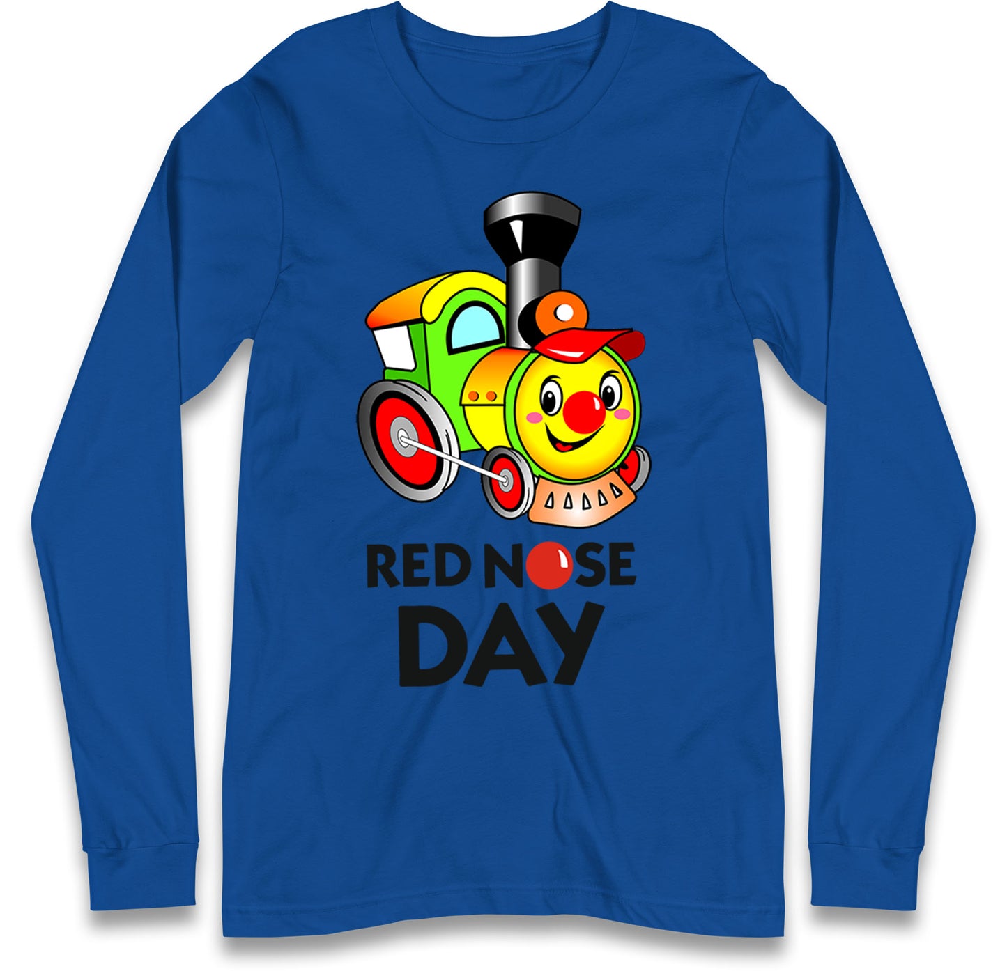 cartoon train long sleeve t shirt