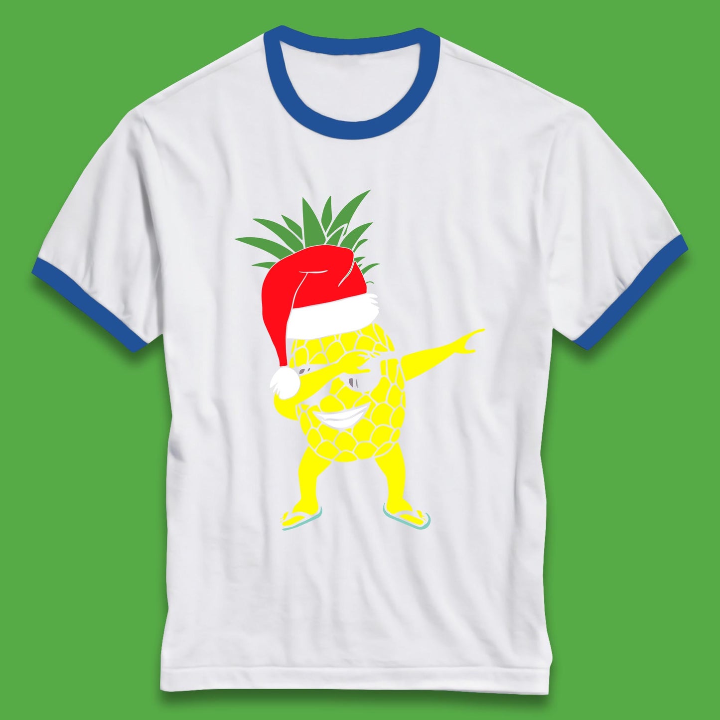 dabbing pineapple ringer t shirt