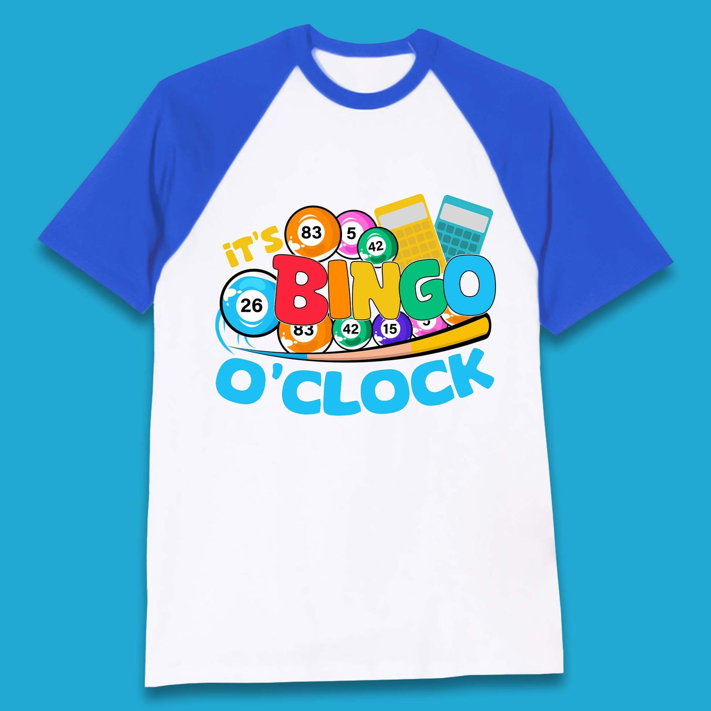 It's Bingo O'Clock Baseball T-Shirt