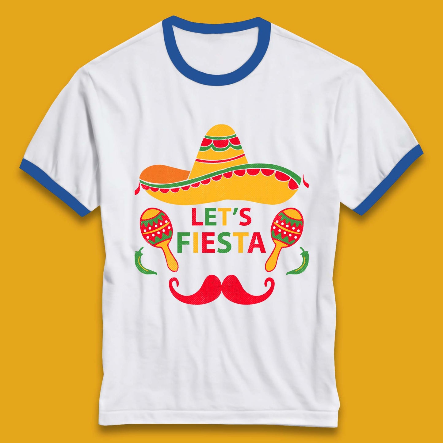 Let's Fiesta Cinco De Mayo Ringer T-Shirt