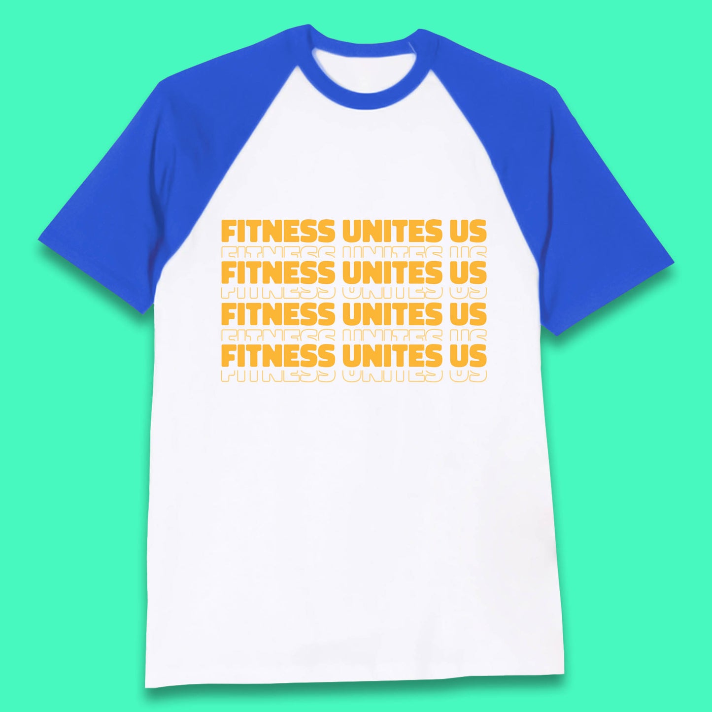 Fitness Unites Us National Fitness Day Gym Day Fitness Workout Baseball T Shirt