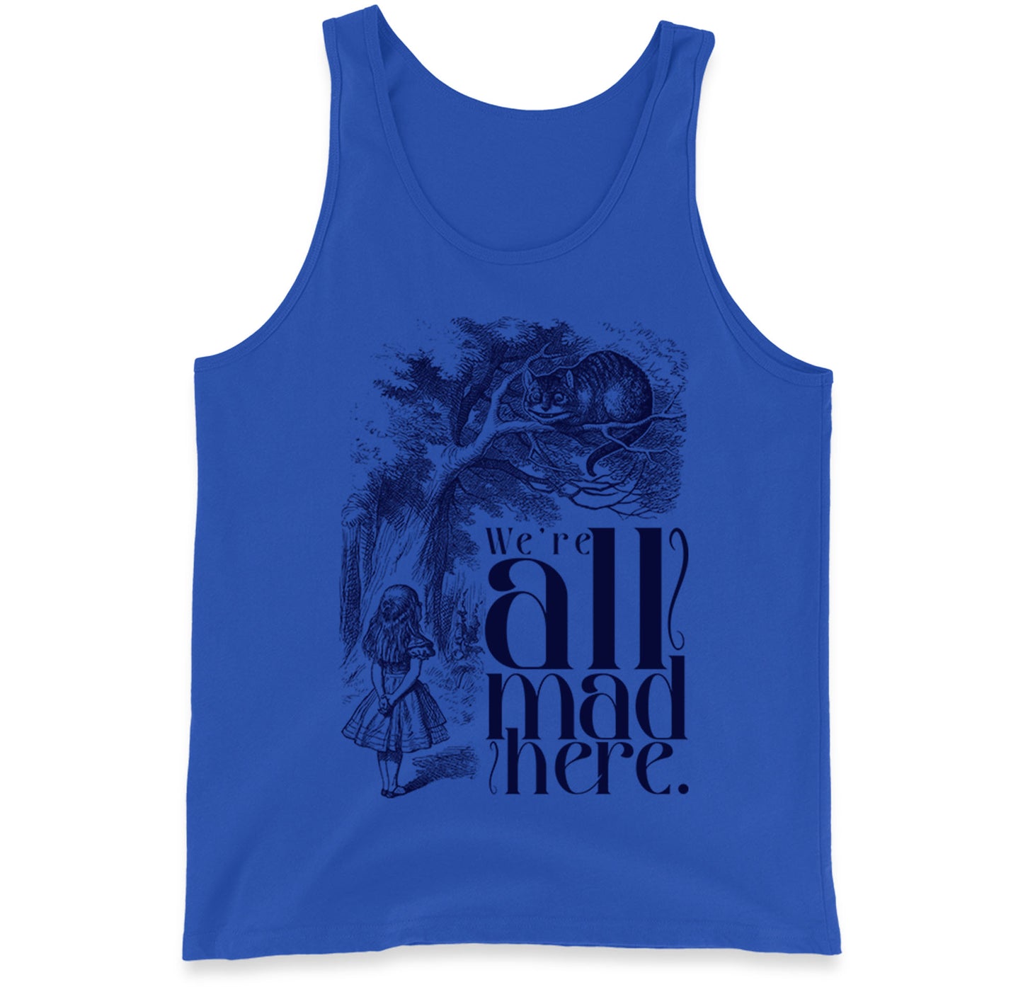 Alice And Cheshire Cat Tank Top