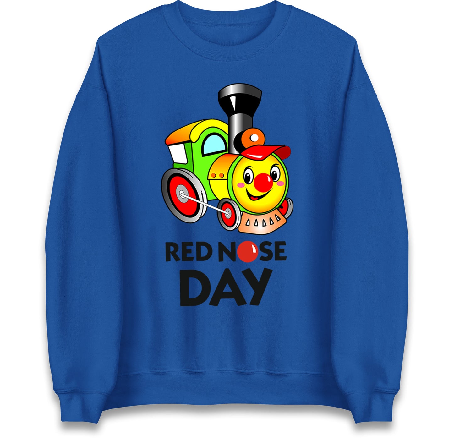 Cartoon Train Red Nose Day Jumper