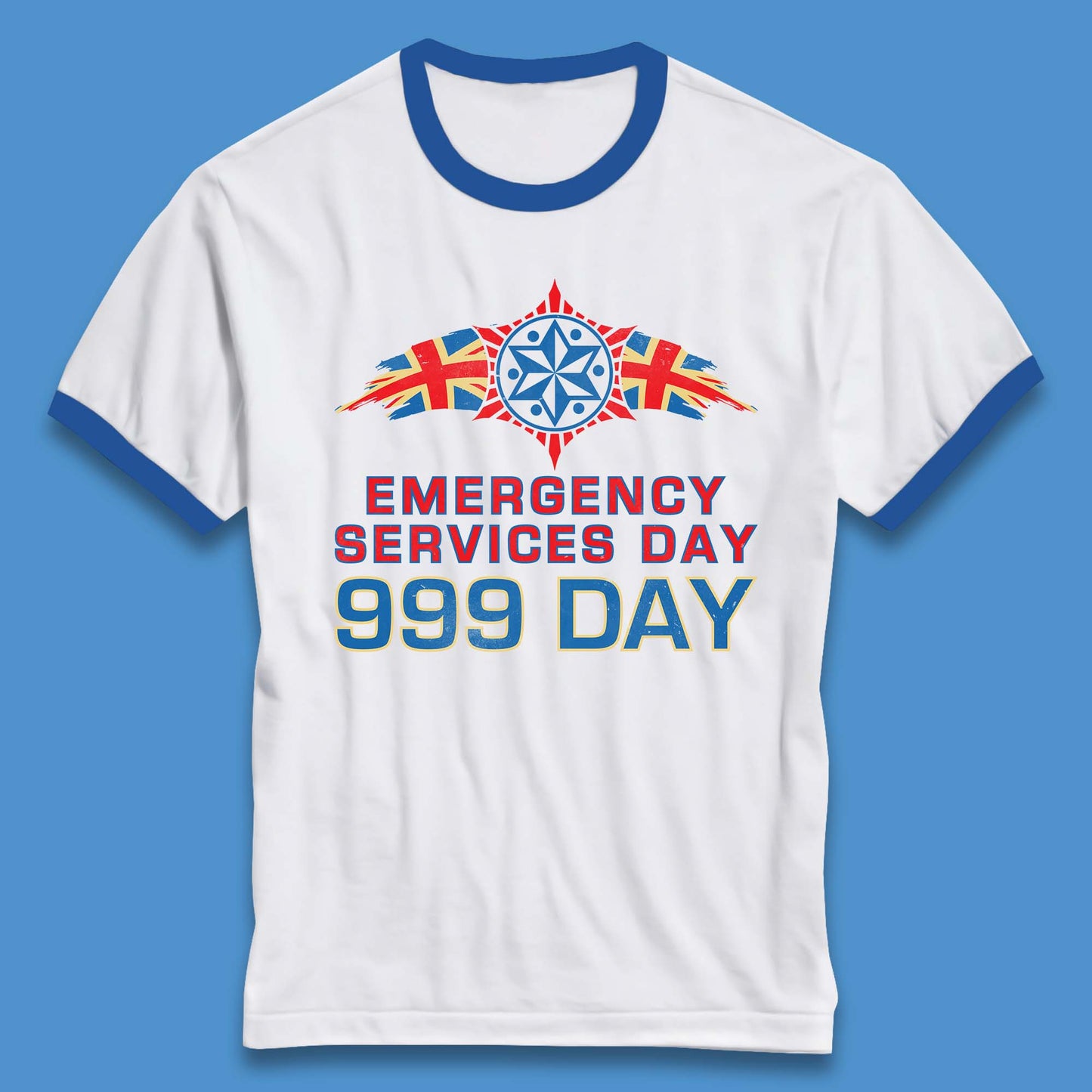 Emergency Services Day 999 Days United Kingdom Emergency Services First Responder Annual Holiday Ringer T Shirt