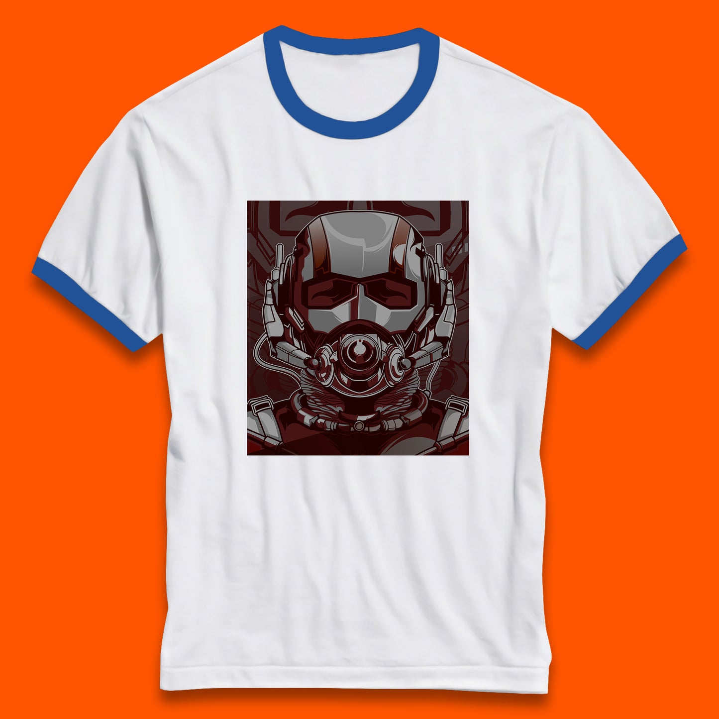 Marvel Comics Ant Man And The Wasp American Superhero Film Ant Man Face Helmet Avengers Movie Ringer T Shirt