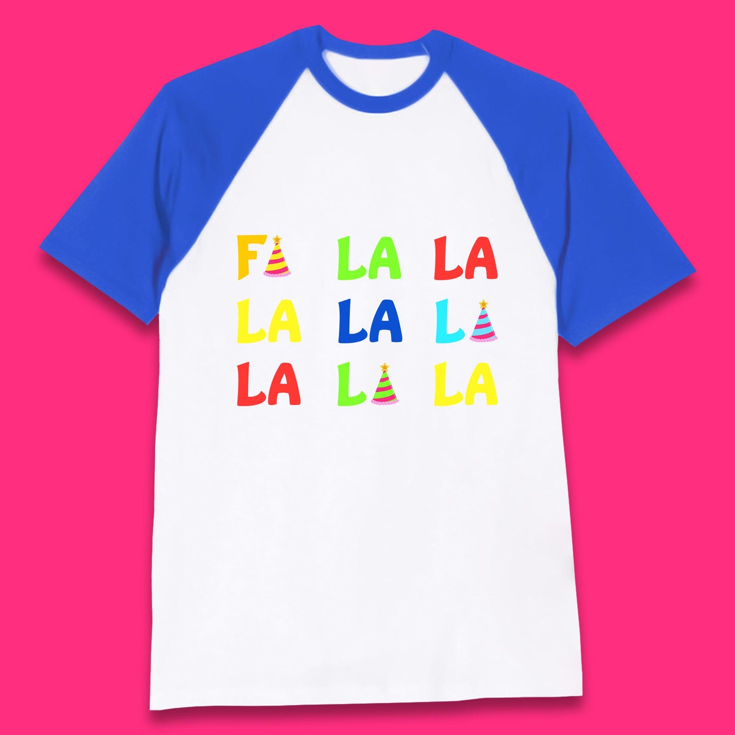 fa la la la christmas song baseball t shirt