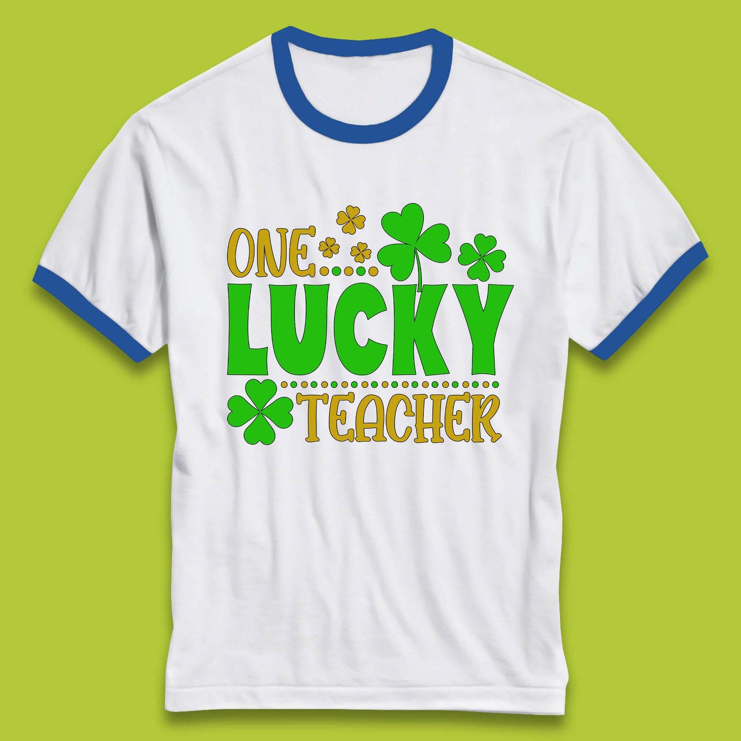 One Lucky Teacher Ringer T-Shirt