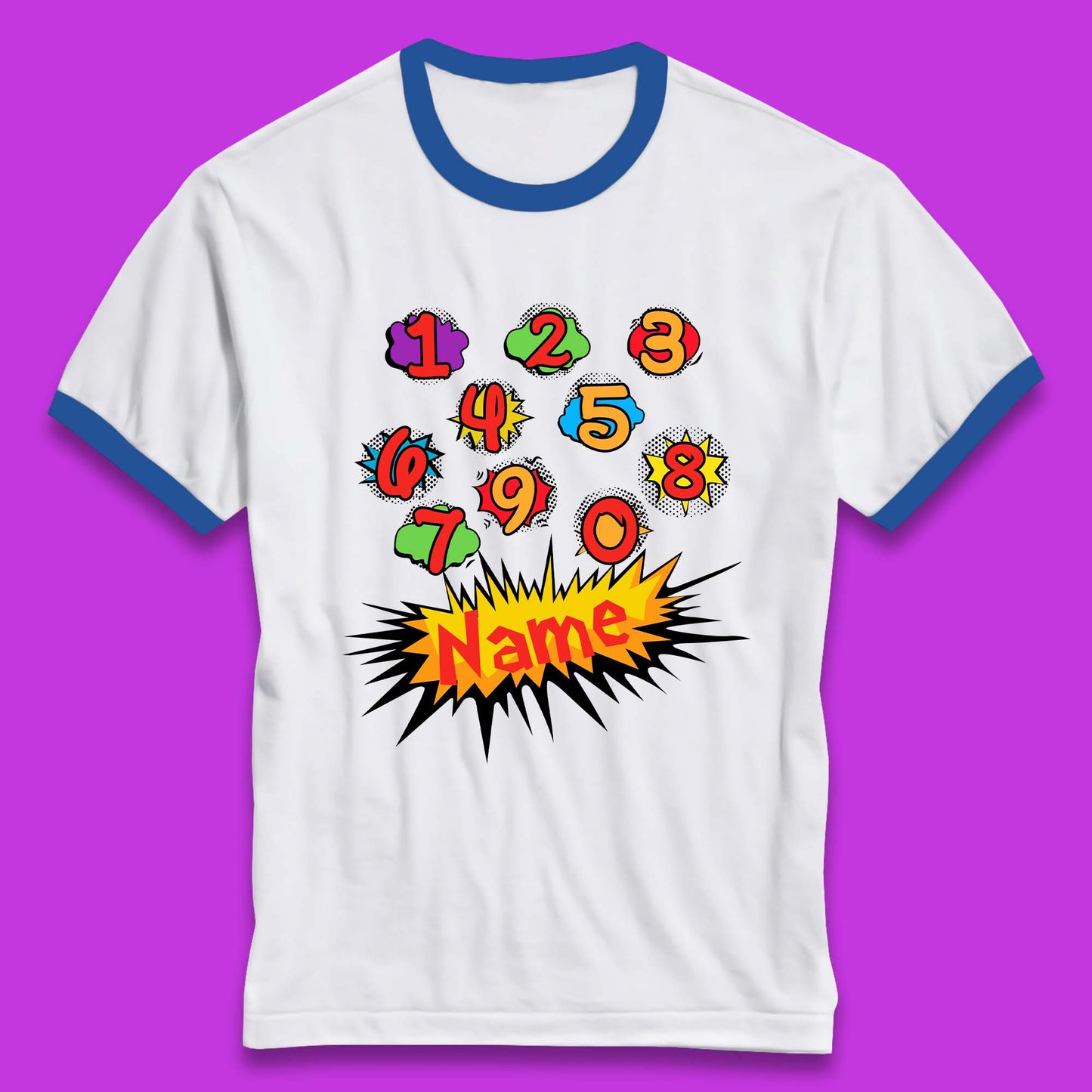 Personalised Number Day Ringer T-Shirt