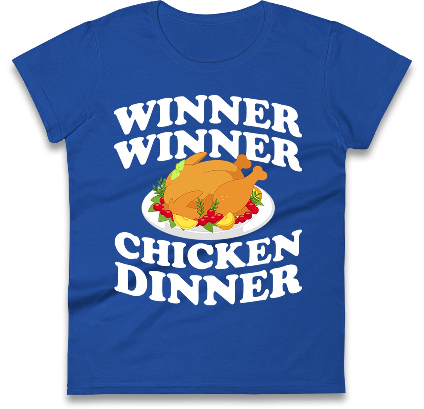 Chicken Dinner Pubg Ladies T-Shirt
