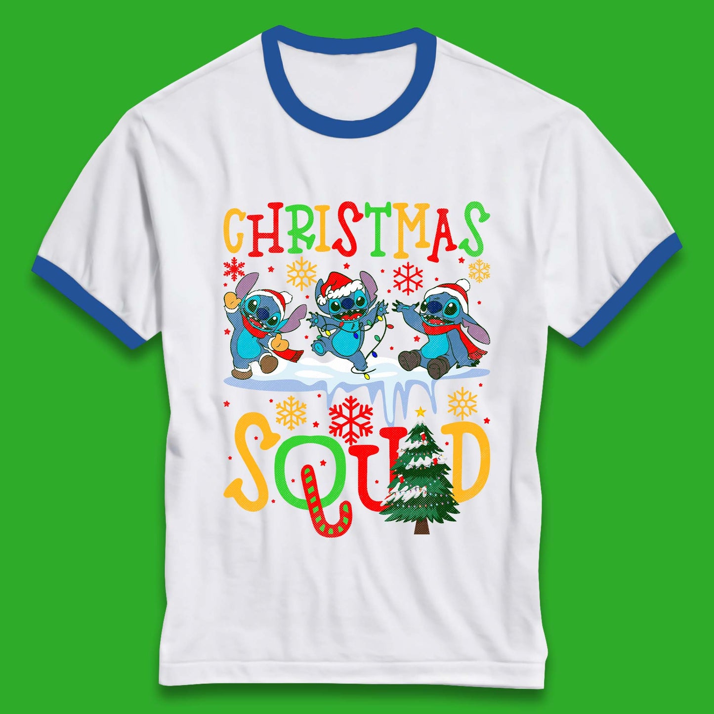 Christmas Stitch Squad Ringer T-Shirt