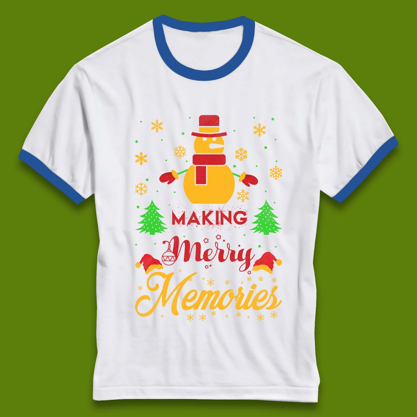 Merry Memories Christmas Ringer T-Shirt