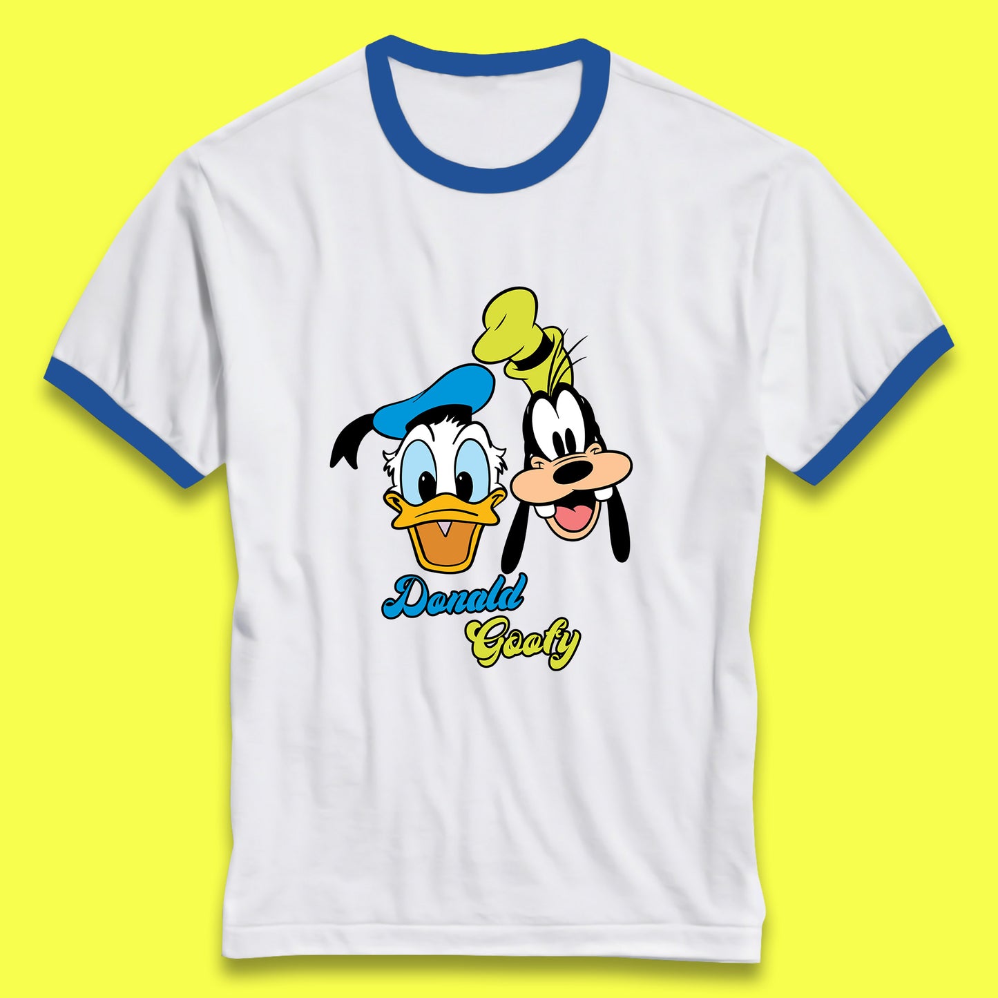 Disney Cartoon Characters Donald Duck And Pluto Goofy Face Disney World Trip Disney Vacation Ringer T Shirt