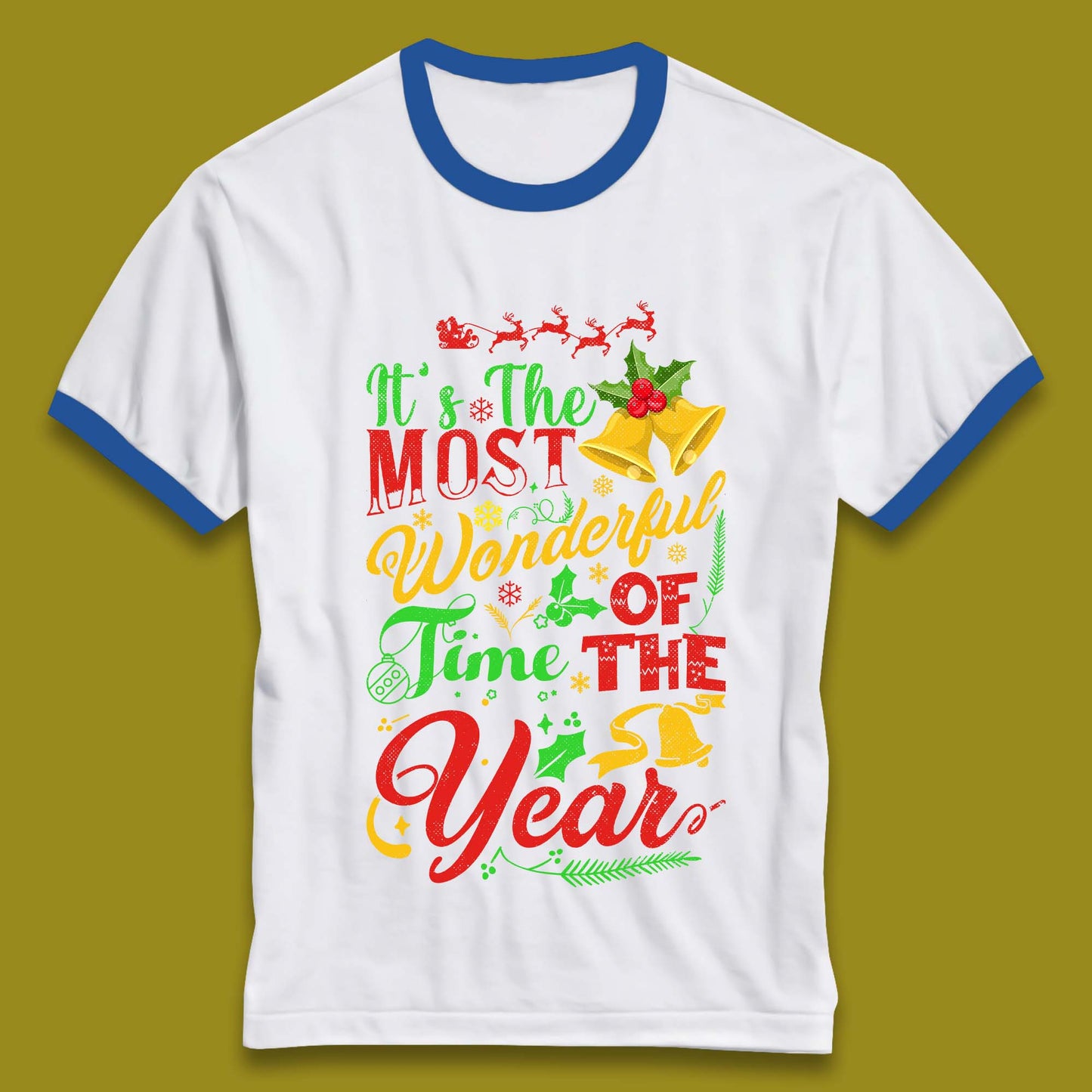 Wonderful Christmas Ringer T-Shirt