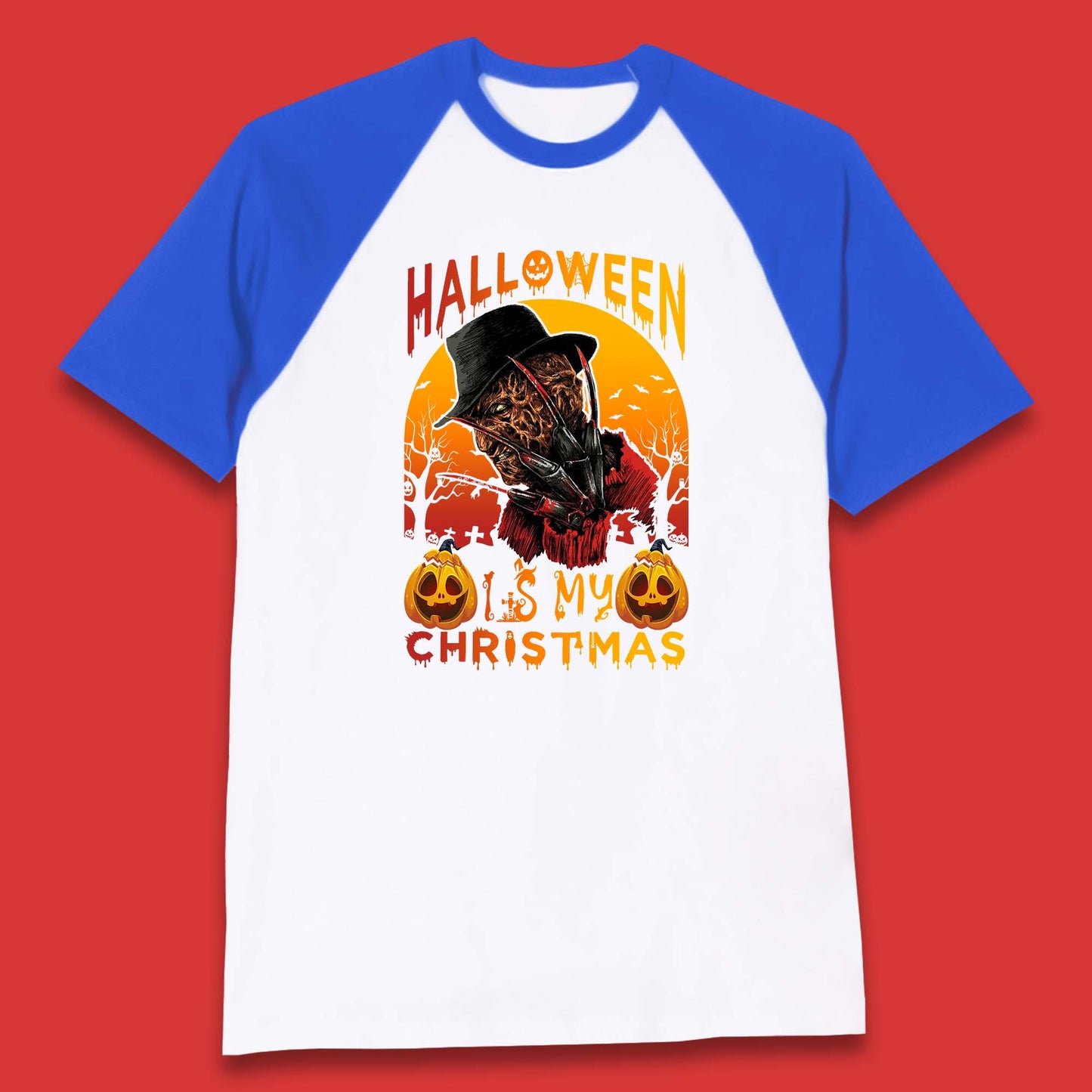 freddy krueger baseball t shirt