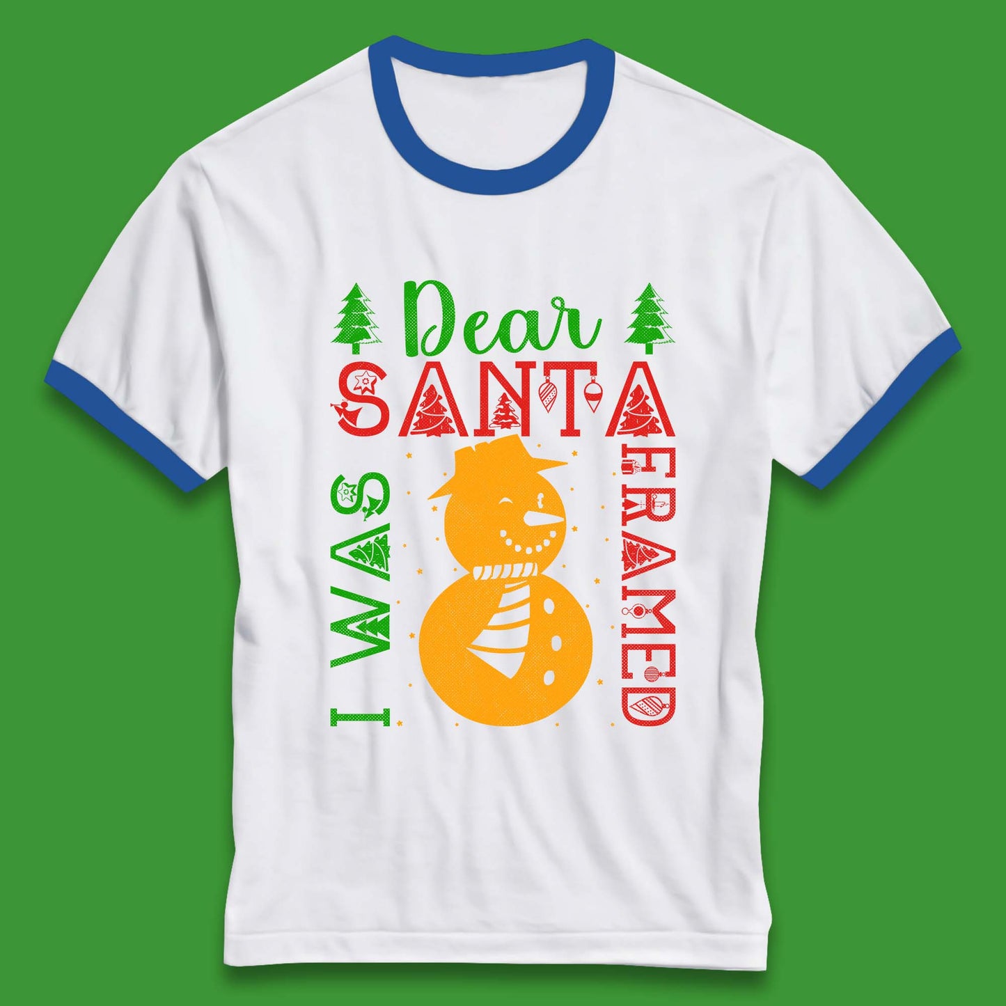 snowman christmas ringer t shirts