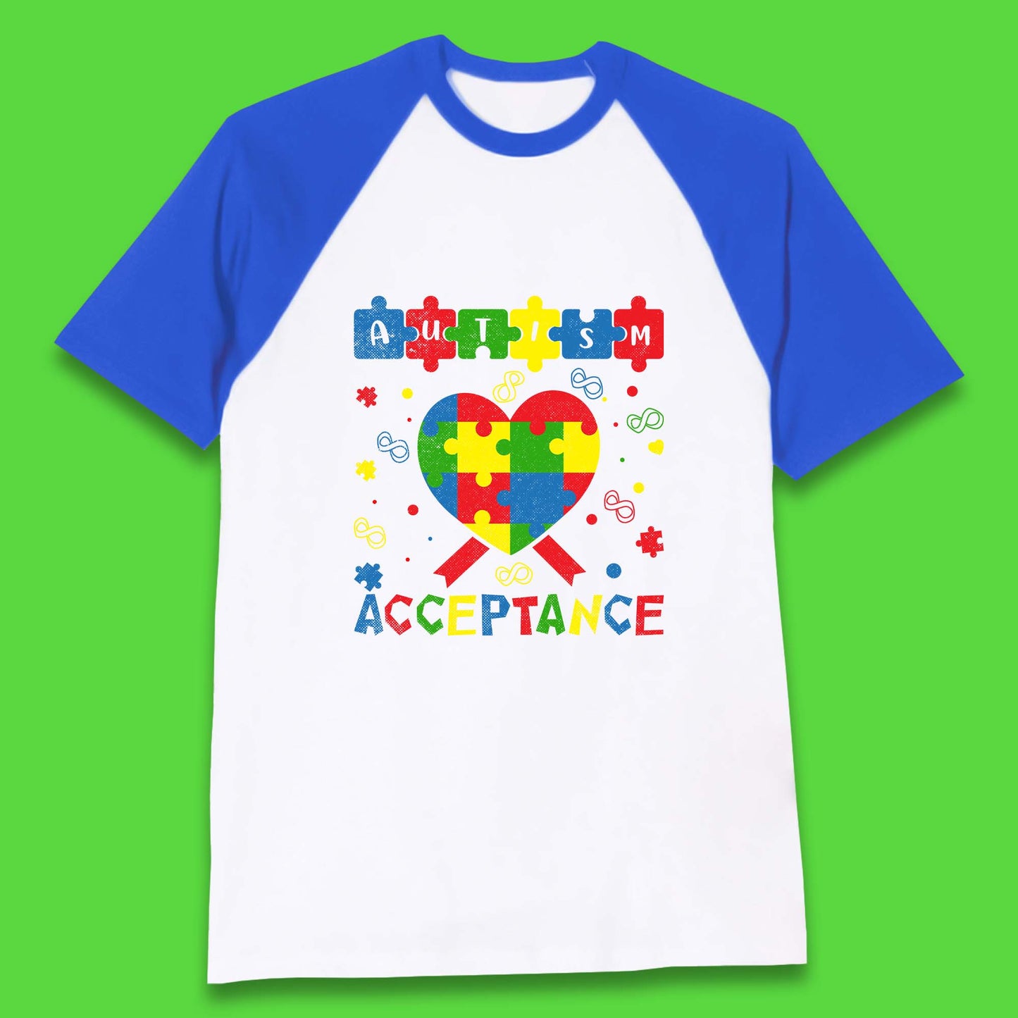 Autism Acceptance Awareness Baseball T-Shirt