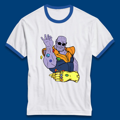 Thanos Infinity Stones Bae Avengers Infinity War Salt Bae Thanos Spoof Marvel Comics Infinity Gauntlet Ringer T Shirt