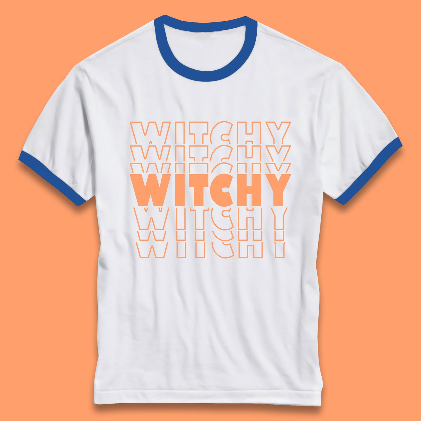 Witchy Halloween Witches Spooky Witch Vibes Witchy Aesthetic Halloween Party Ringer T Shirt