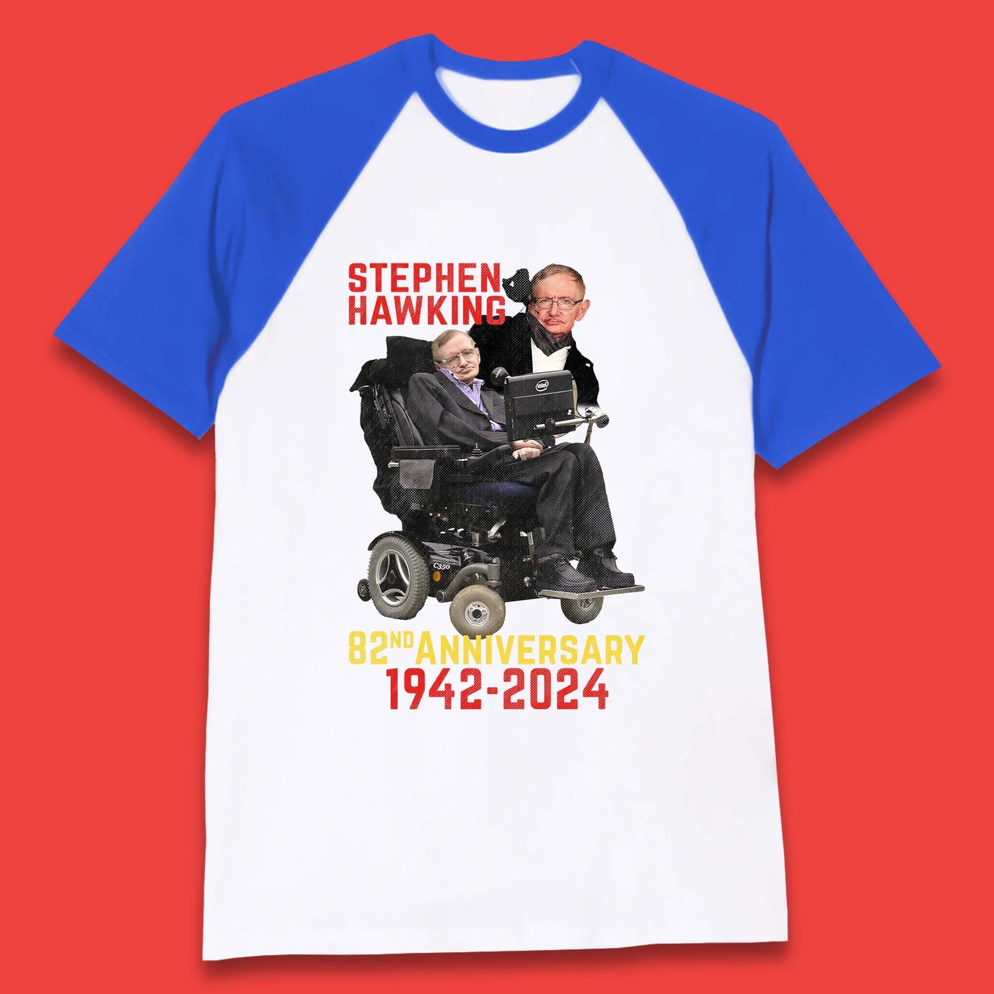 Stephen Hawking Baseball T-Shirt