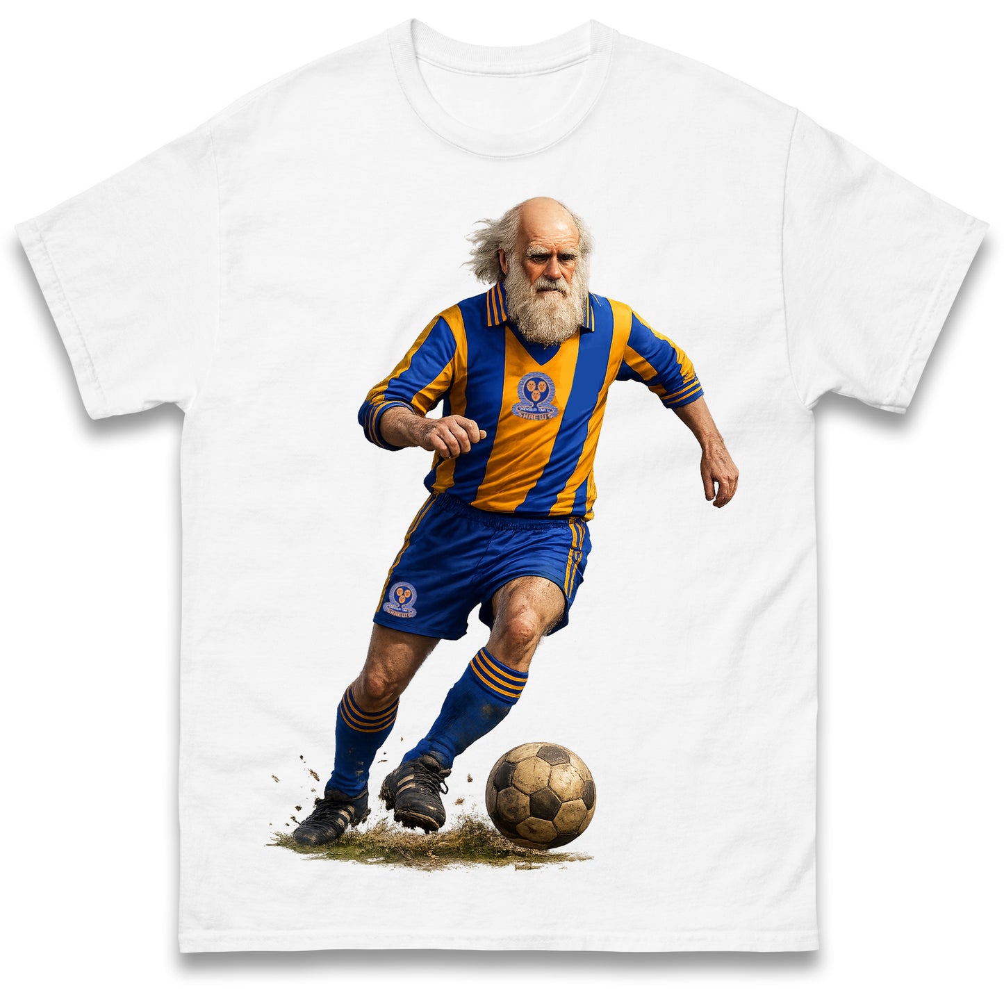 Retro Shrewsbury Town Charles Darwin T Shirt