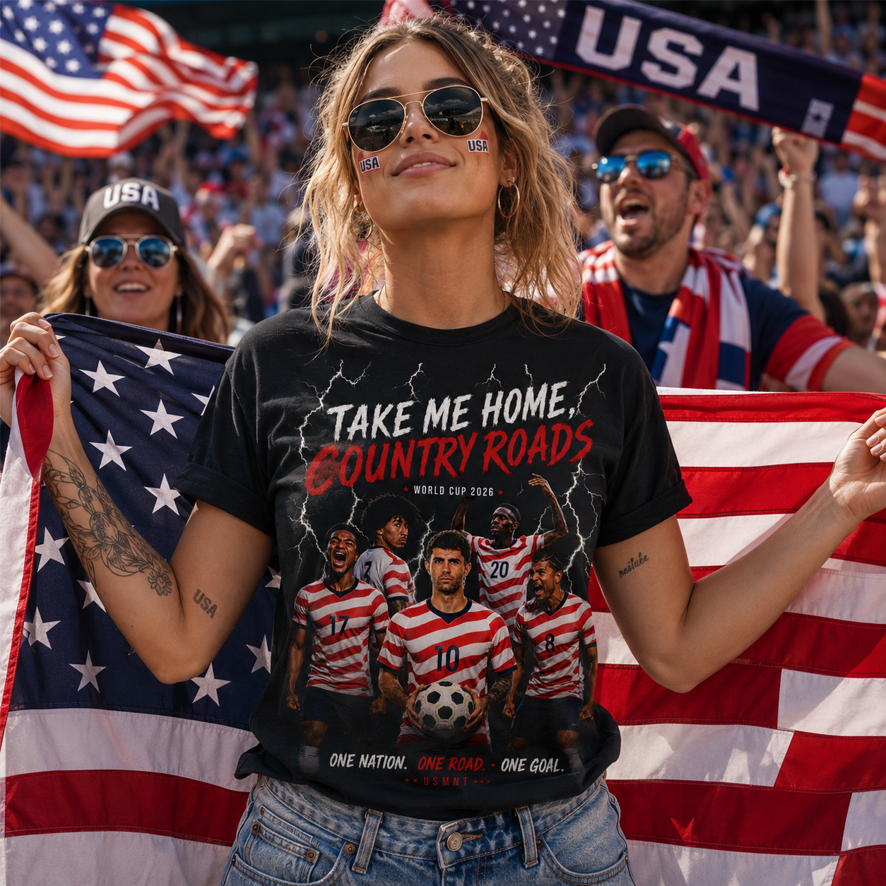 USA Soccer Take Me Home Country Roads World Cup 2026 Shirt