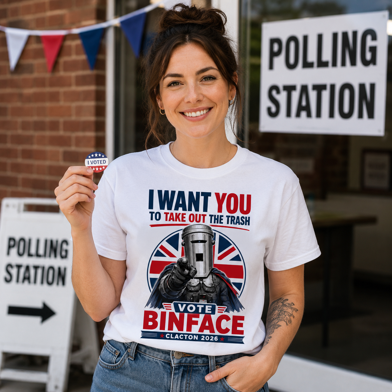Vote Count Binface Clacton-on-Sea Anti-Farage T Shirt