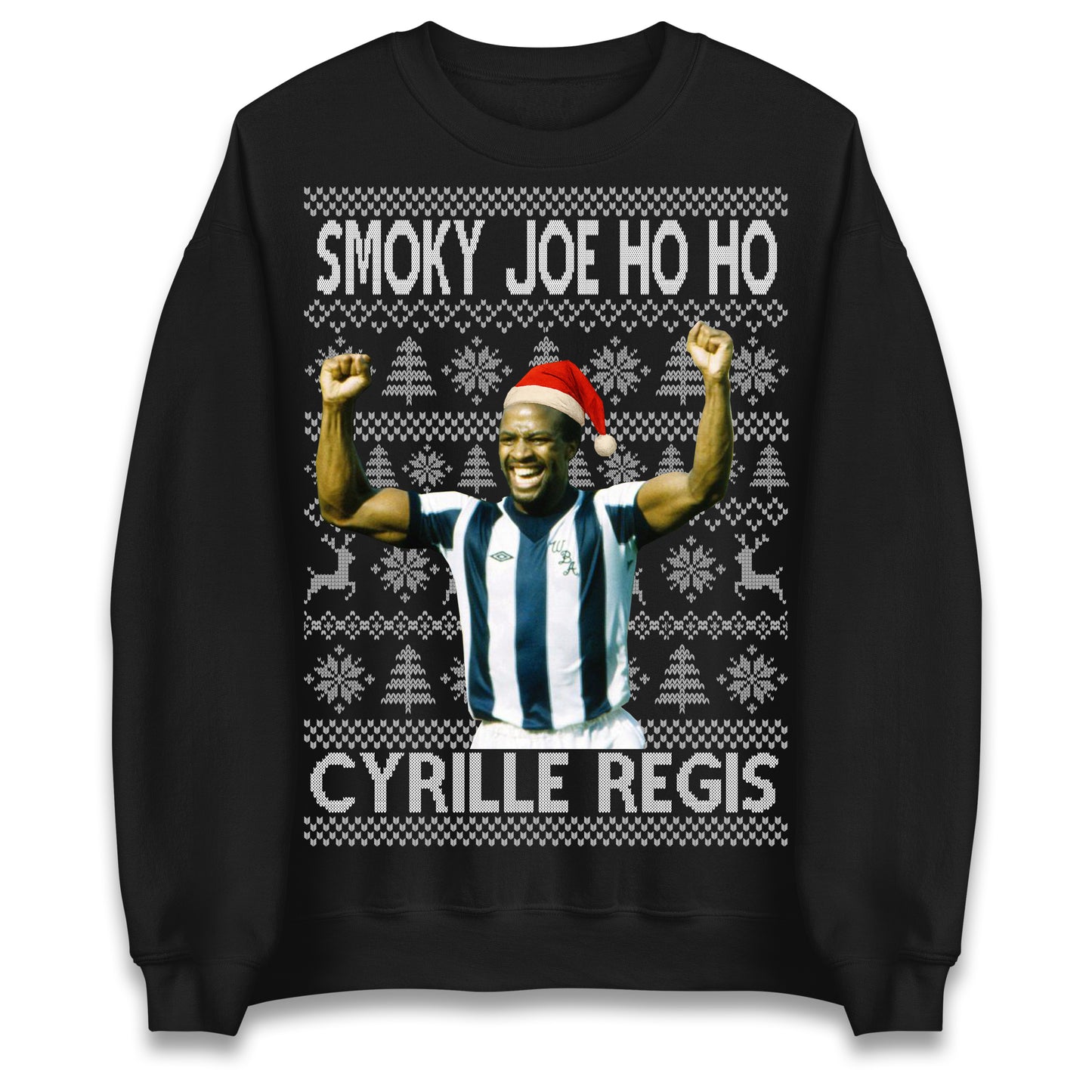 Smoky Joe Ho Ho Cyrille Regis West Brom Christmas Jumper