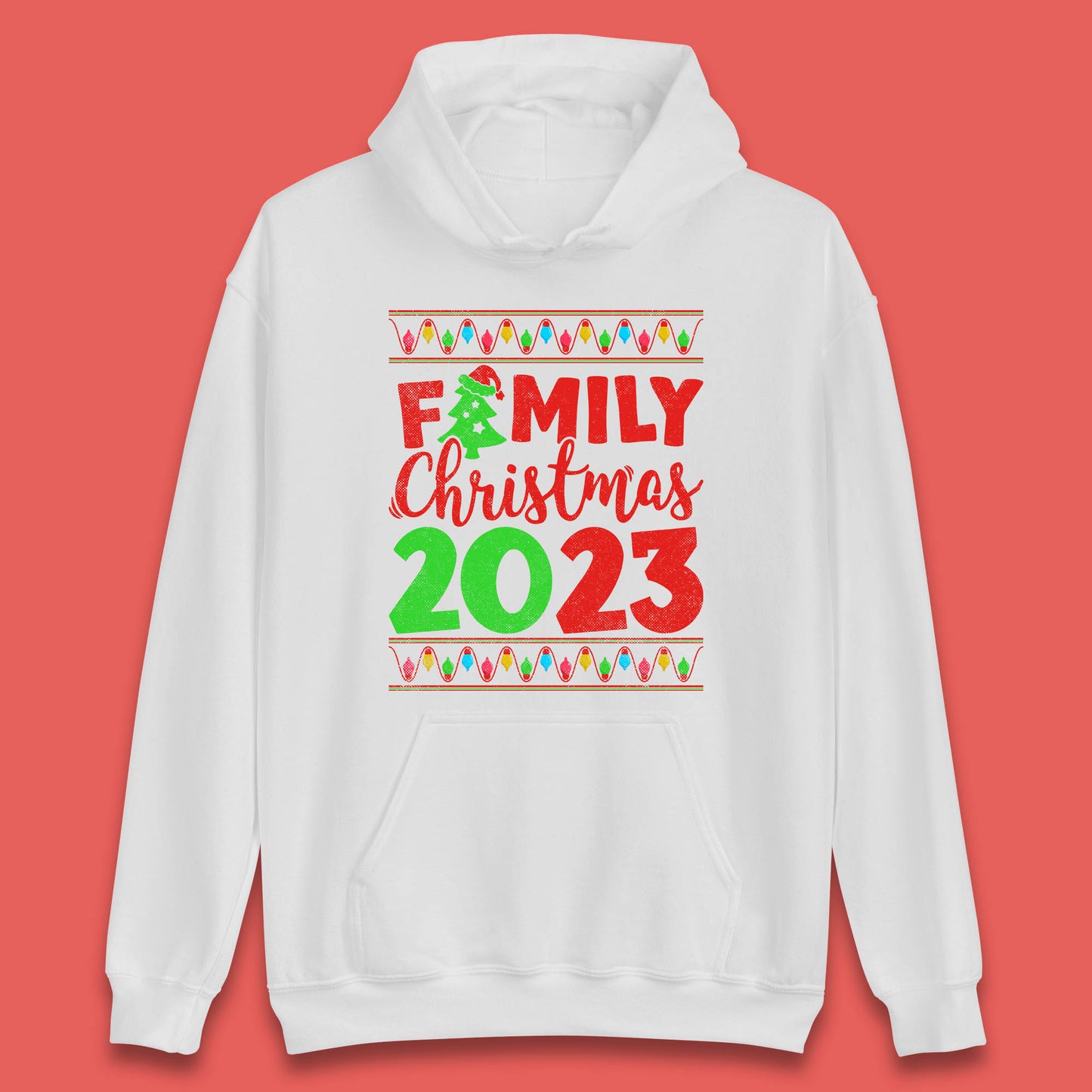 Family Christmas 2023 Merry Christmas Squad Xmas Matching Costume Unisex Hoodie